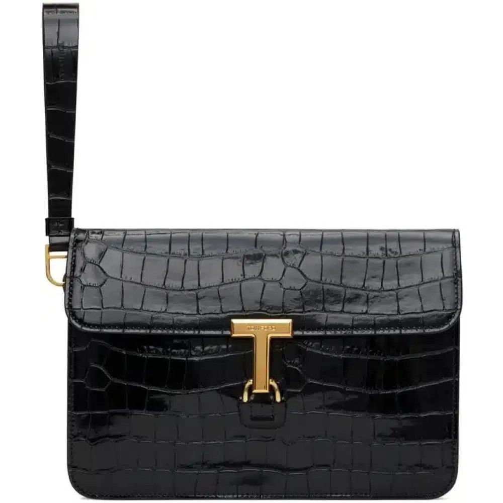 Tom Ford o1loc1c0725 H0537 Size: OS / Croco Embossed Portfolio Pouch Size ONE SIZE - 2 Thumbnail