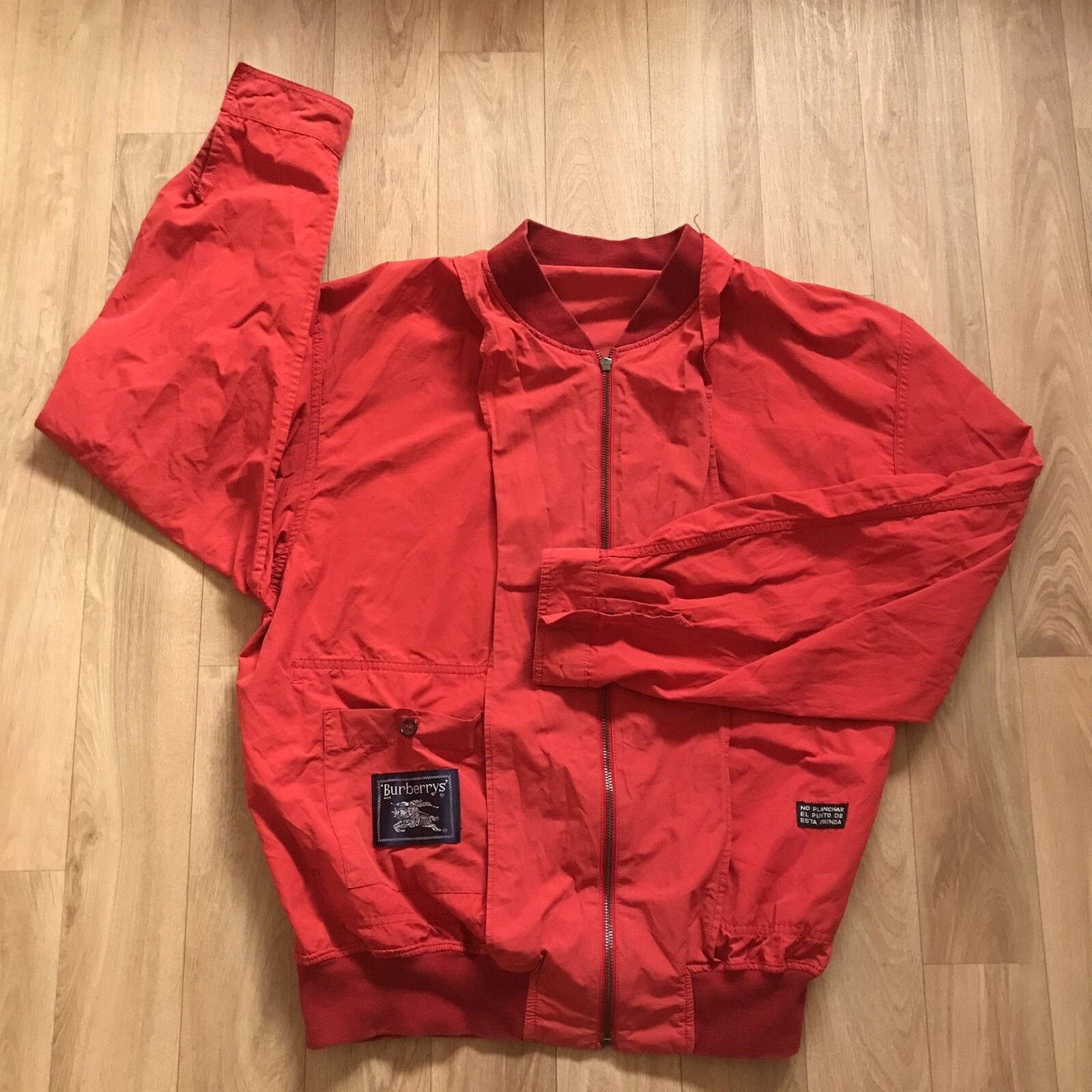 Burberry VINTAGE BURBERRY Bomber Jacket lightweight coat men's Size US XL / EU 56 / 4 - 5 Thumbnail