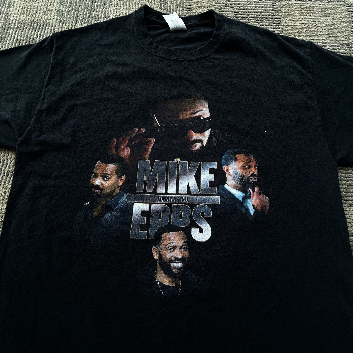 Vintage Mike Epps “Funny As Ish” Comedy Tour Black T-Shirt Size US L / EU 52-54 / 3 - 2 Thumbnail