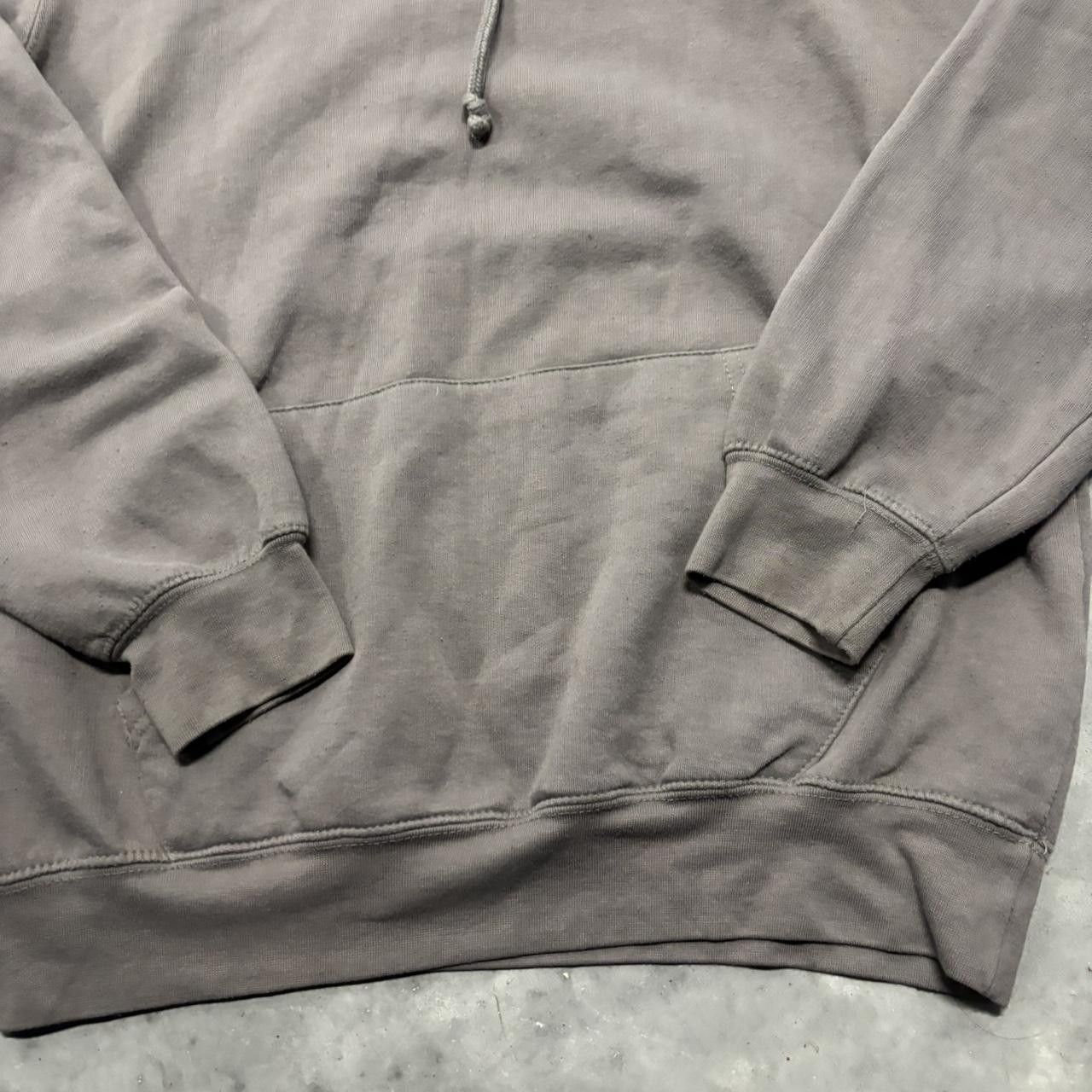 Japanese Brand × Vintage Crazy Vintage Y2K/2000s Faded Grey Blank Russell Style Essential Hoodie! Size US M / EU 48-50 / 2 - 5 Thumbnail