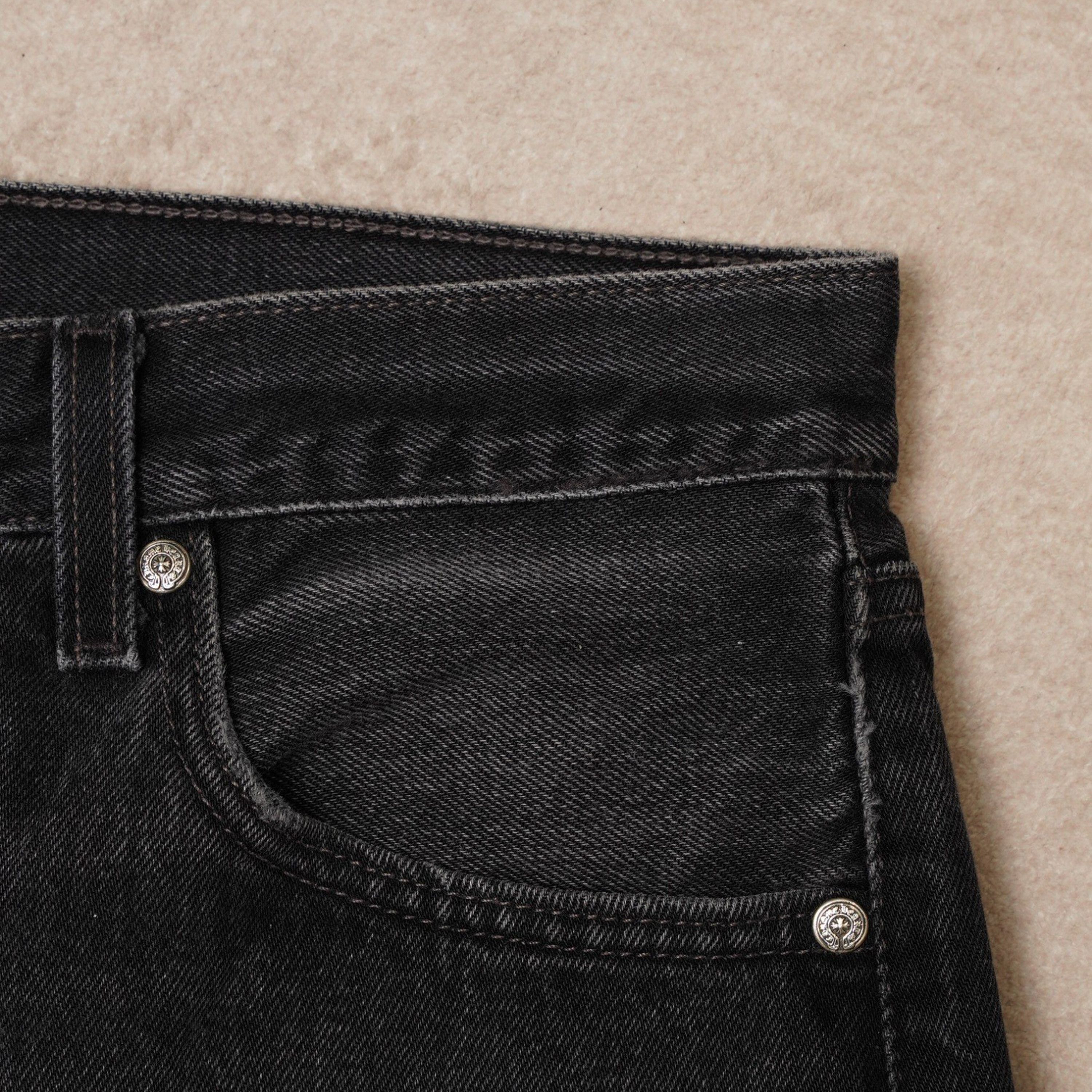 Chrome Hearts Chrome Hearts Black Denim Overpatched Vintage Jeans Size US 33 - 6 Thumbnail
