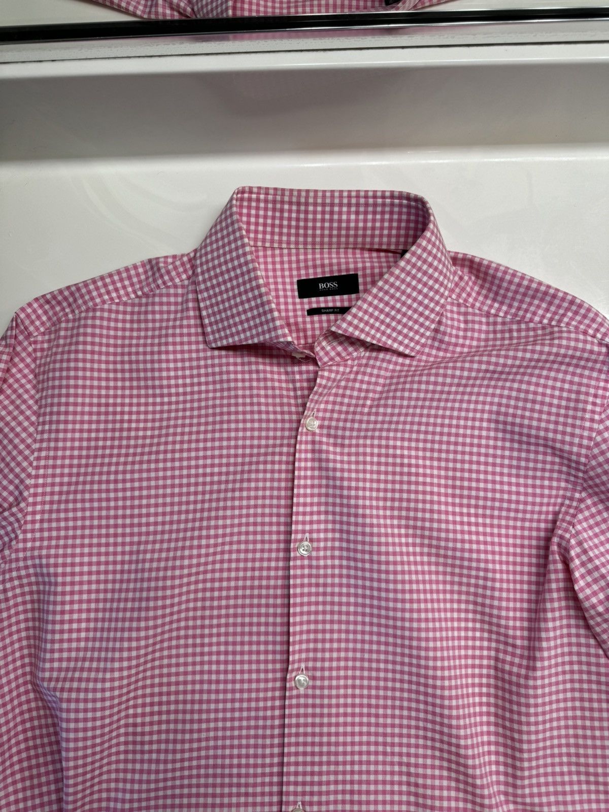 Hugo Boss Hugo Boss Dress Shirt Size US L / EU 52-54 / 3 - 1 Thumbnail