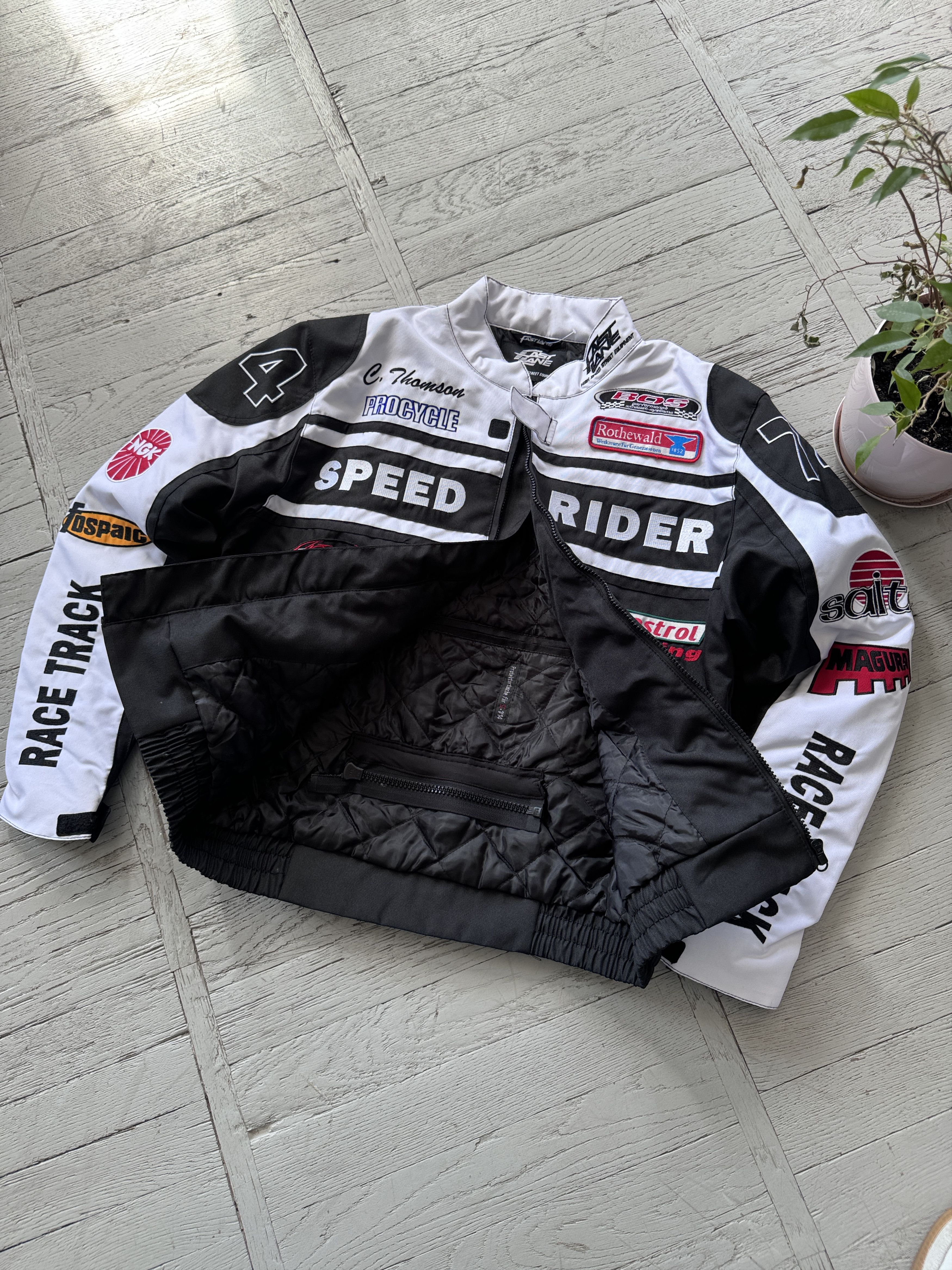 Japanese Brand Vintage Speed Rider Racing Team Moto Jacket | Grailed