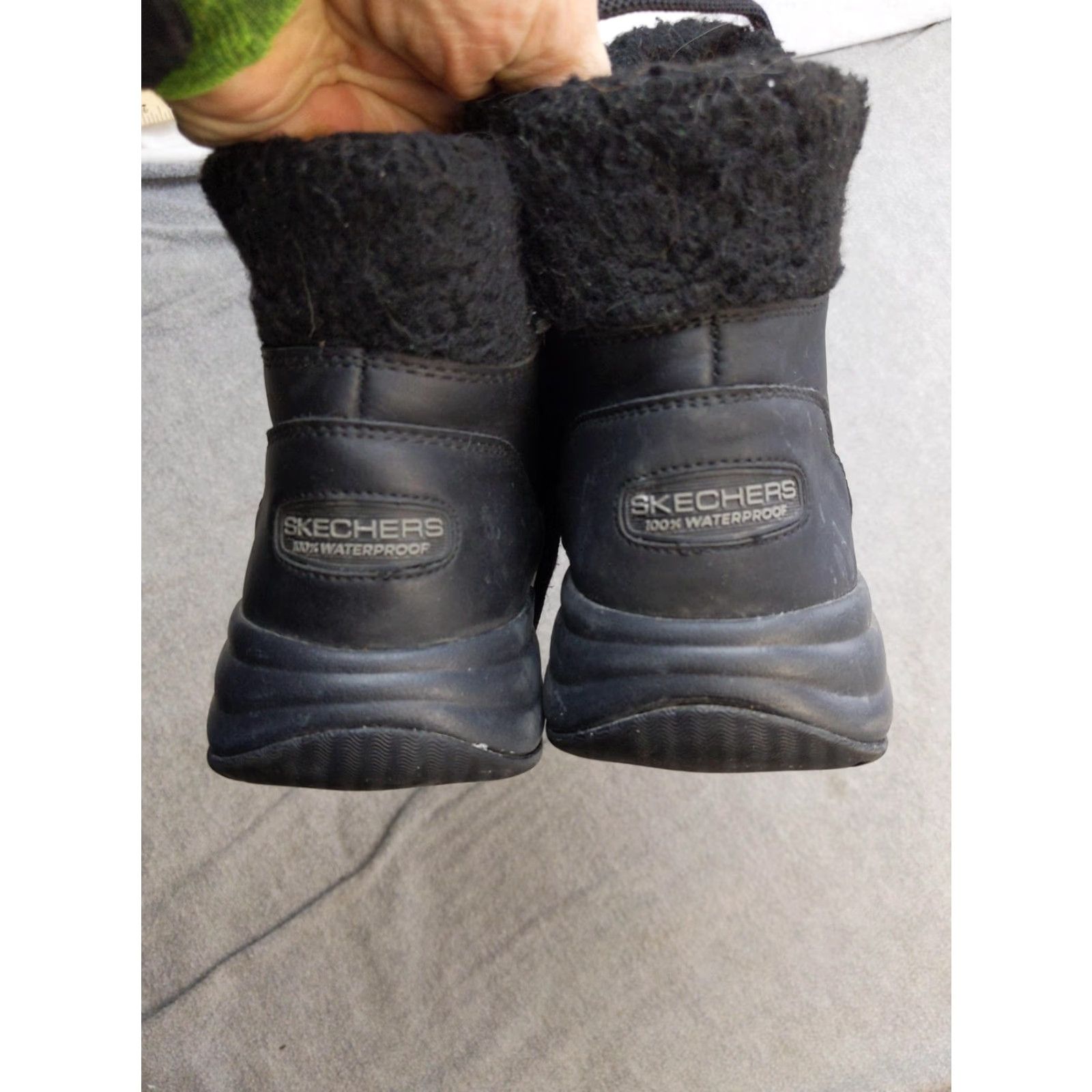 SKECHERS Skechers Snow Boots Womens 8 Black Waterproof Faux Fur Ankle Zip Winter UlTRA GO 144756 Size US 8 / IT 38 - 4 Thumbnail