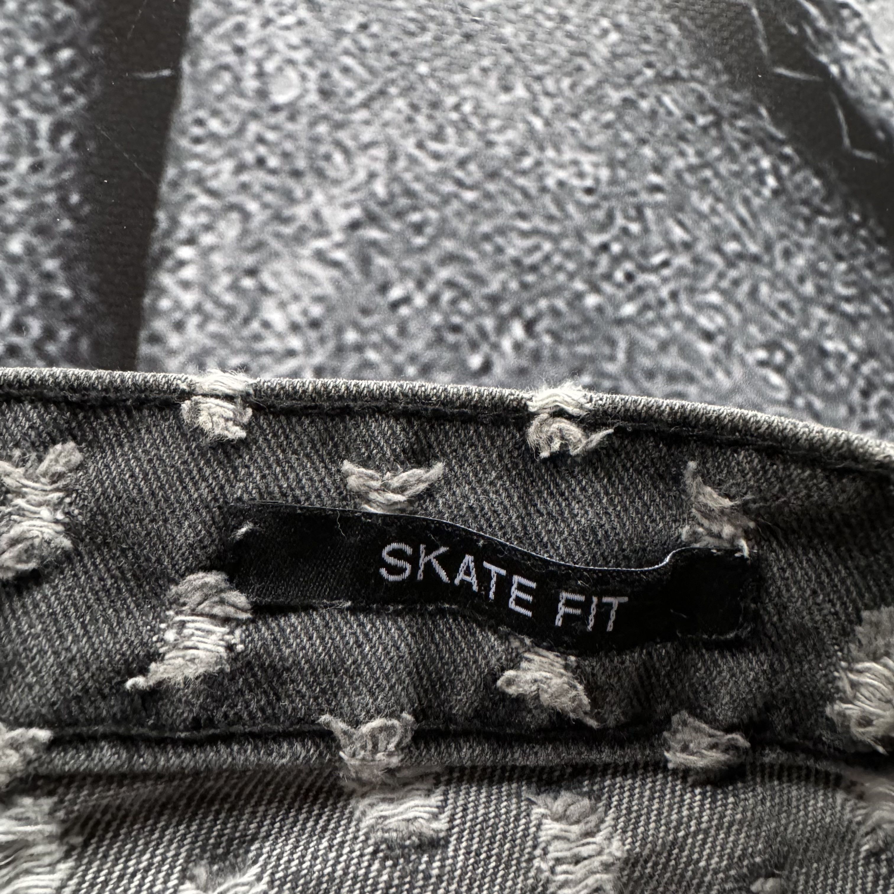 Jaded London JADED LONDON DISTRESSED SKATE FIT JEANS OPIUM STYLE Y2K Size US 32 / EU 48 - 5 Thumbnail