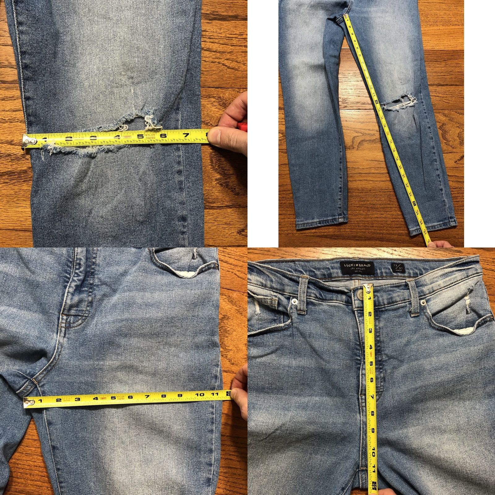Lucky Brand Lucky Brand Jeans Womens Blue Skinny Bridgette High Rise 12/31 X 27 90s Size 34" / US 12 / IT 48 - 9 Thumbnail
