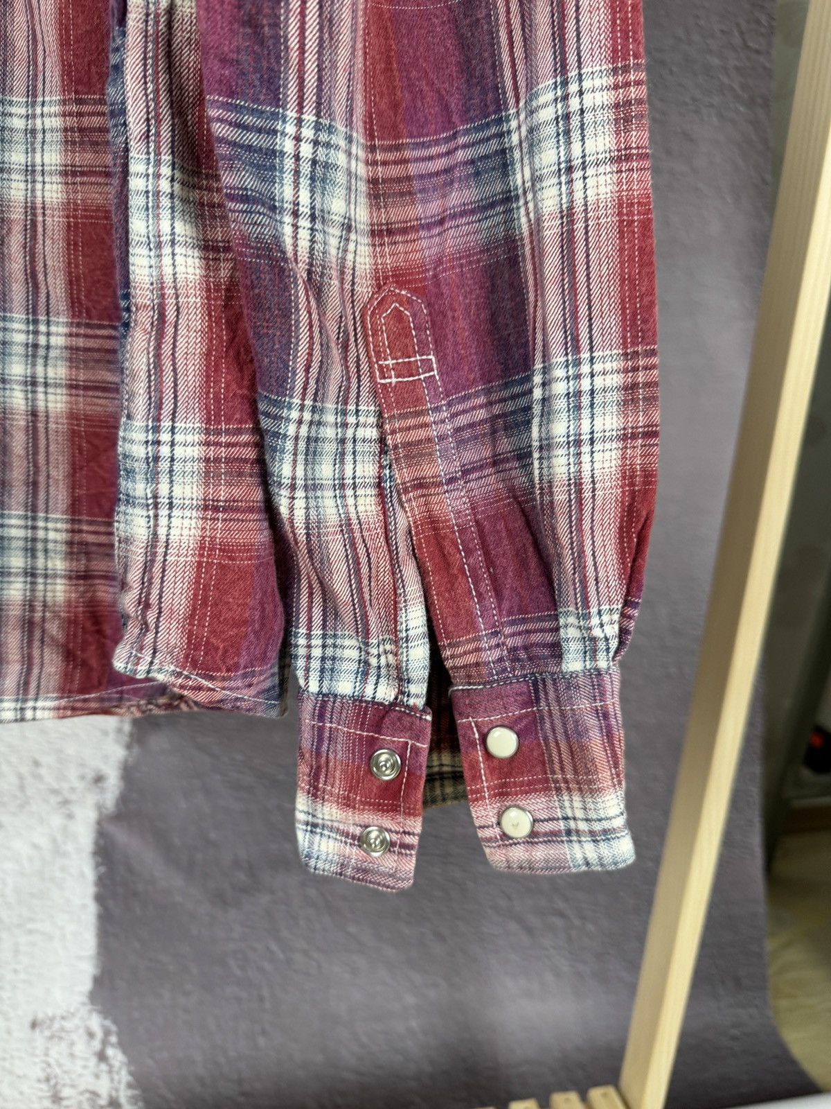 Flannel Gembony Japanese style red flannel vintage checkered shirt Size US L / EU 52-54 / 3 - 13 Thumbnail