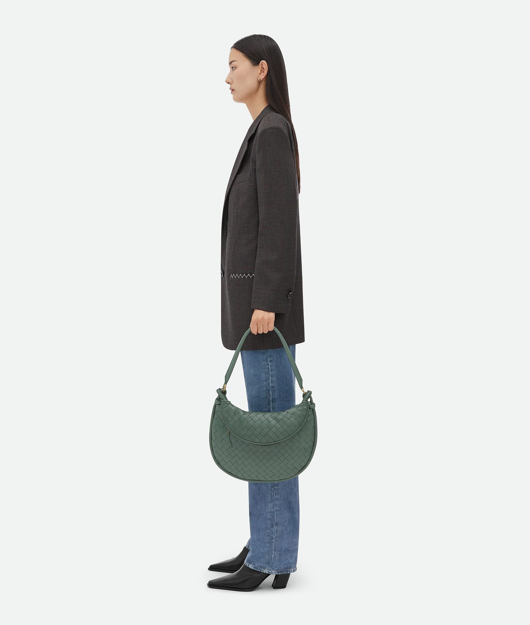 Bottega Veneta o1n1vont0325 Size: OS / Medium Gemelli Bag in Aloe Green Size ONE SIZE - 6 Thumbnail
