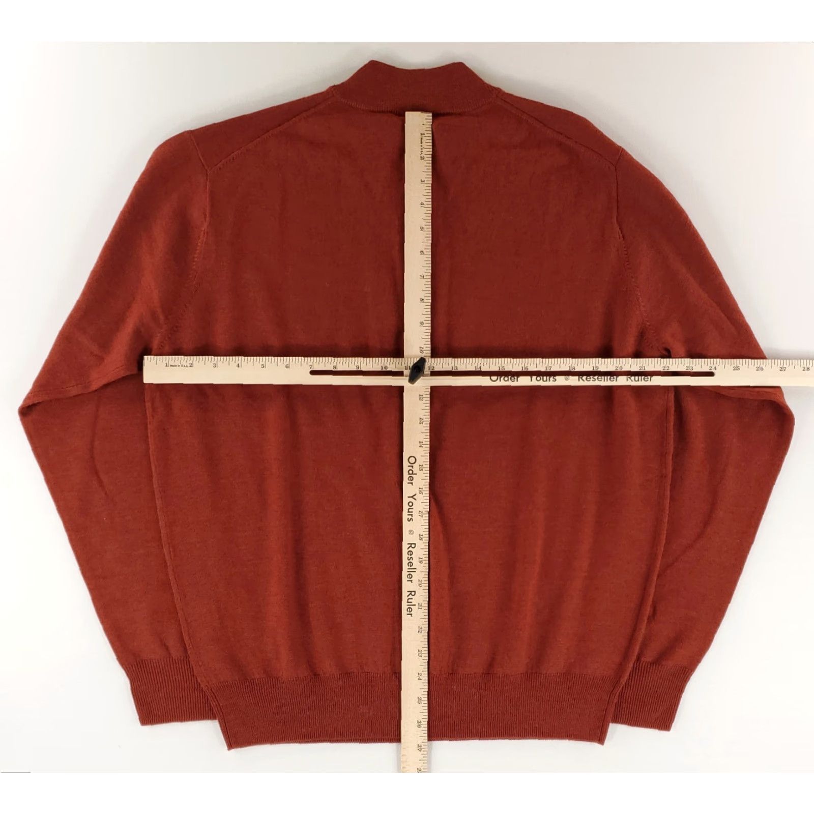Peter Millar **Peter Millar Red Rust 1/4 Zip Mens Pullover L** User: Peter Millar 100% Merino Wool Red Rust Mens 1/4 Zip Pullover L Size US L / EU 52-54 / 3 - 8 Thumbnail