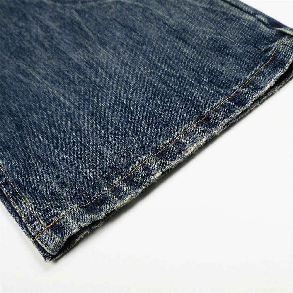 Vintage Retro male punk casual washed flared jeans Size US 32 / EU 48 - 6 Thumbnail