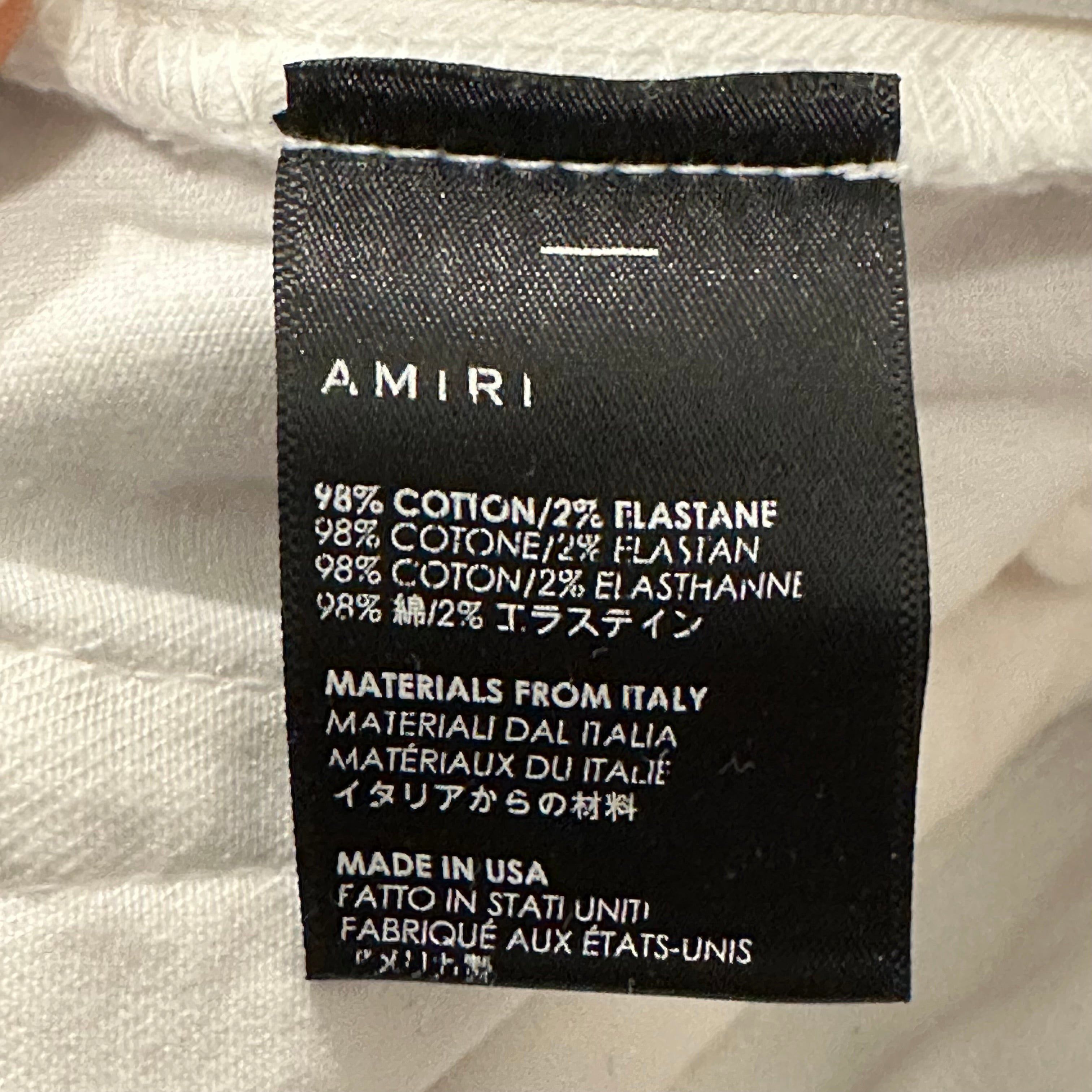 Amiri Amiri Plain White Denim Jeans Sz 36 Size US 36 / EU 52 - 6 Thumbnail