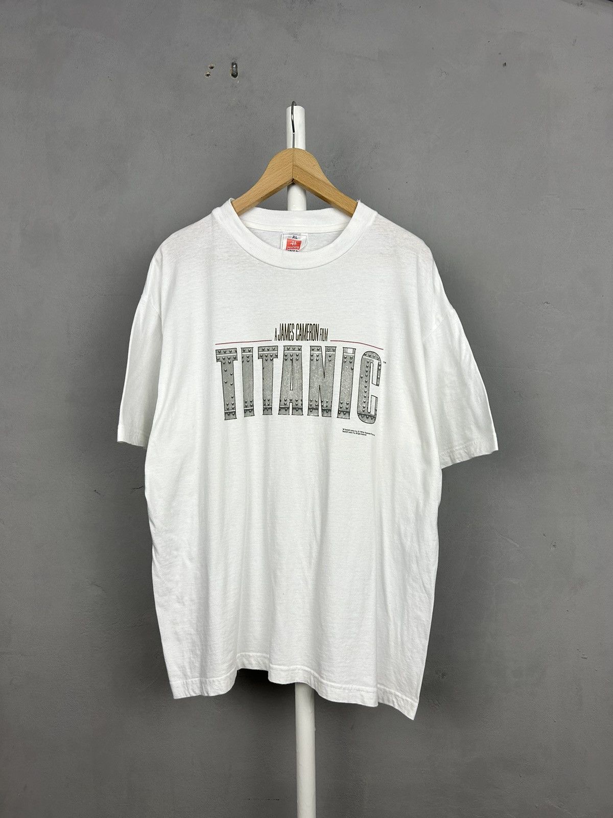 Vintage Vintage Titanic Movie T Shirt 1998 James Cameron Film Promo Size US XL / EU 56 / 4 - 1 Thumbnail