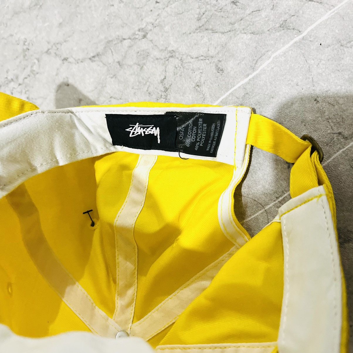 Stussy × Vintage STUSSY SURFMAN CAP YELLOW Size ONE SIZE - 3 Thumbnail