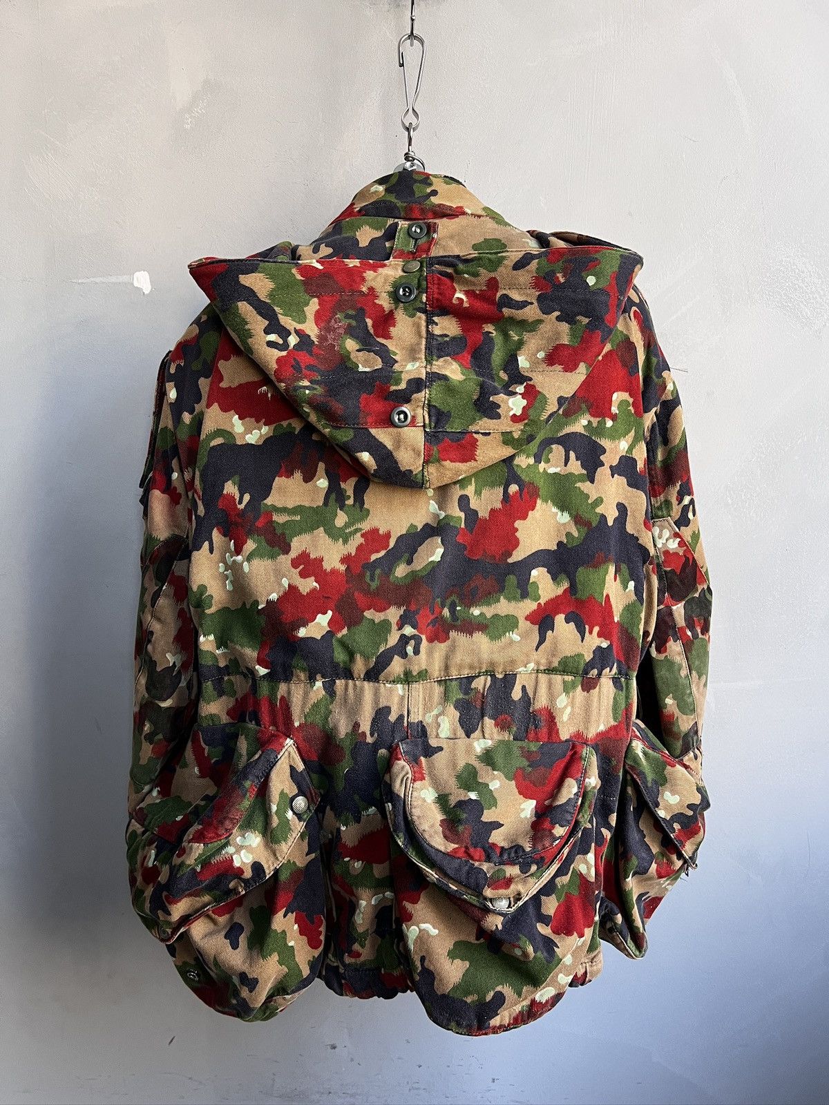 Issey Miyake Vintage Multi Camo Military Hooded jacket swiss army Y2K Size US M / EU 48-50 / 2 - 10 Thumbnail