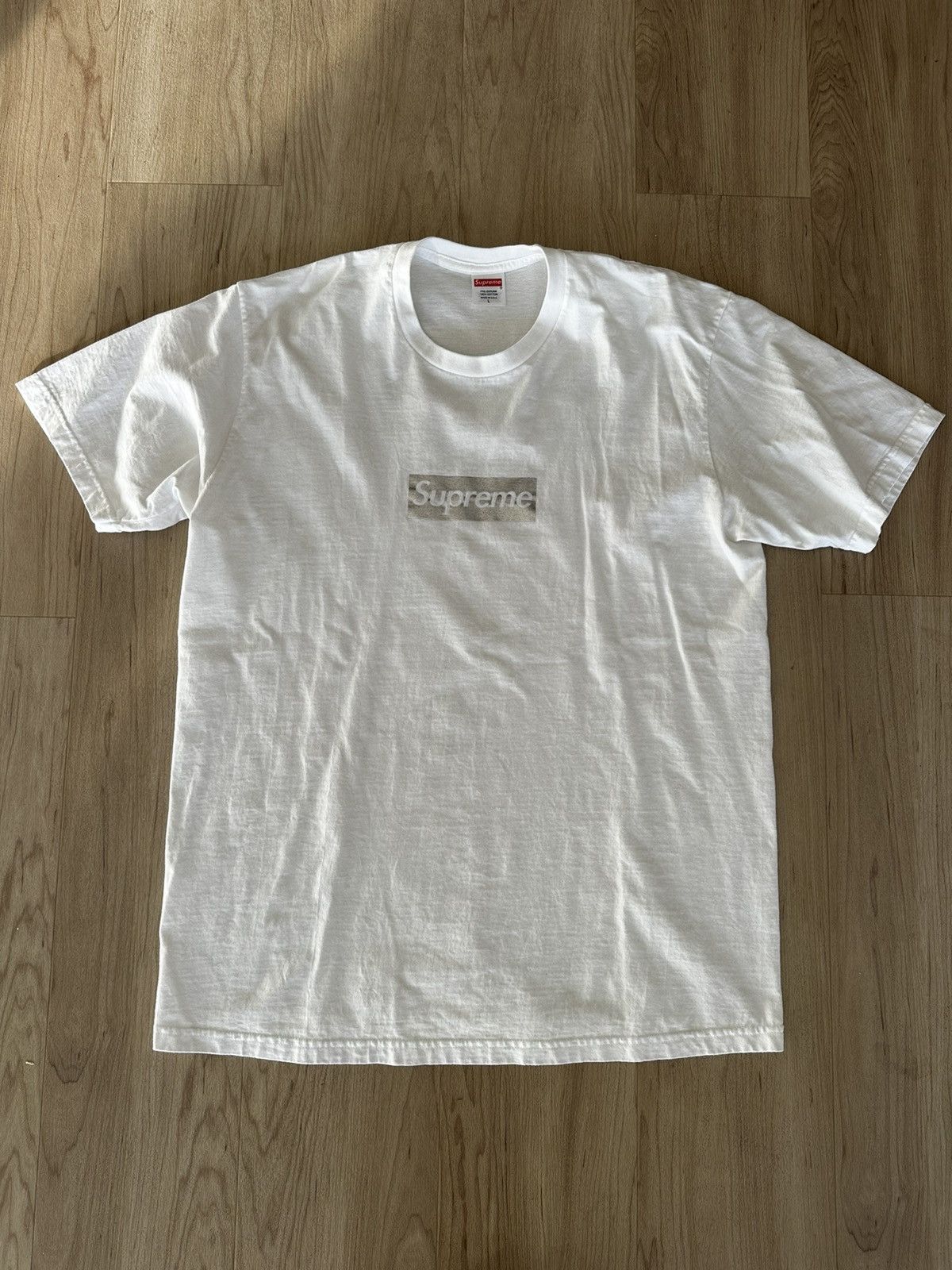 Pre-owned Supreme Chicago Box Logo Tee In White | ModeSens