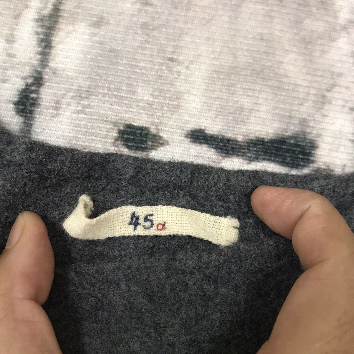 45rpm × Japanese Brand × Vintage 45rpm Longsleeve Cropped Sweater Wool Size XXS / US 00 / IT 34 - 4 Thumbnail