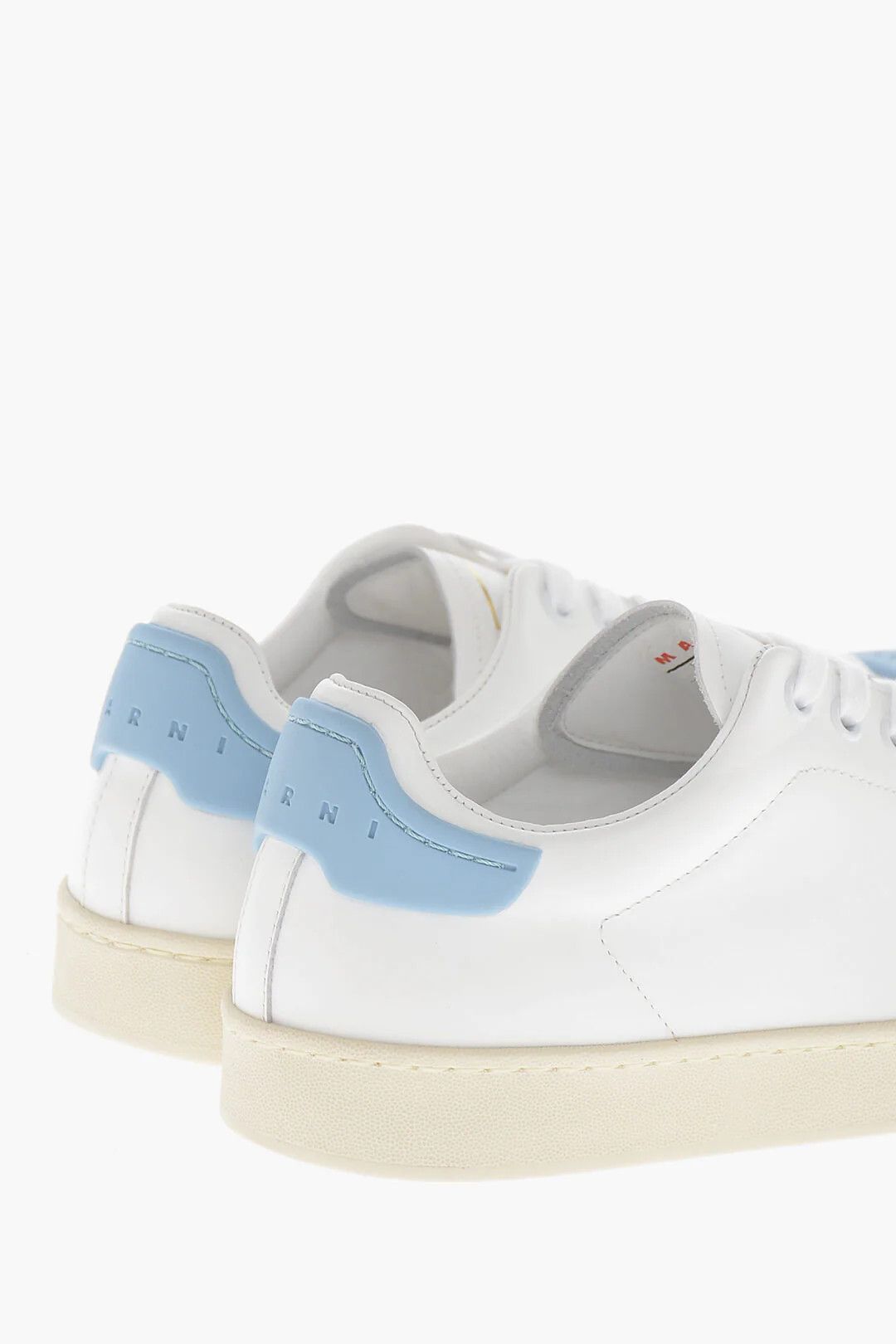 Marni og1mm0326 Leather Low-Top Sneakers in White Size US 5 / IT 35 - 3 Thumbnail