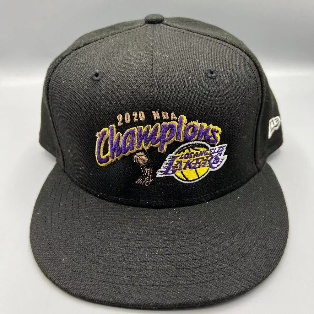 New Era Los Angeles LA Lakers Hat Men 2020 NBA Champions Snap Back Size ONE SIZE - 1 Thumbnail