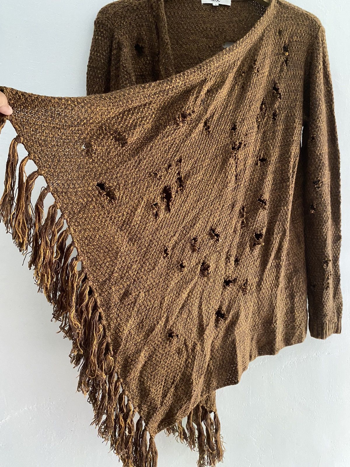 If Six Was Nine × Japanese Brand × Le Grande Bleu (L.G.B.) Ozoc distressed kimono knit ifsixwasnine style Size US M / EU 48-50 / 2 - 3 Thumbnail
