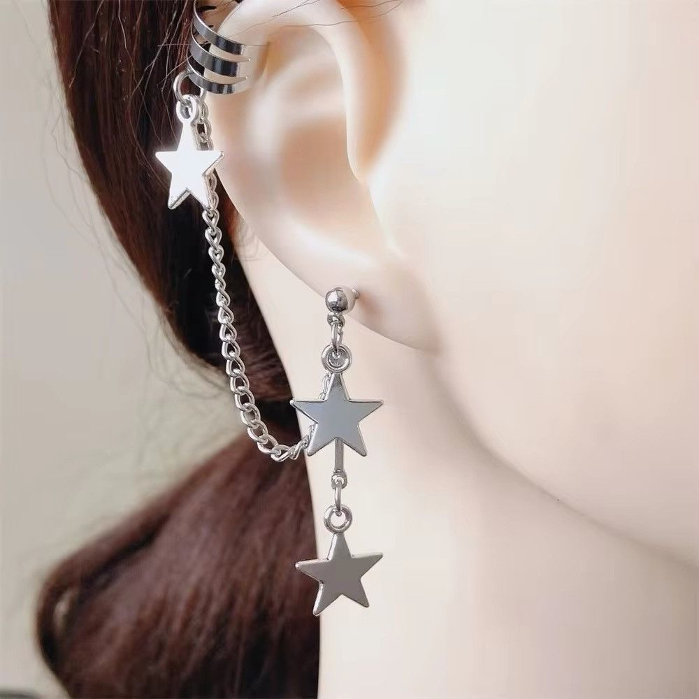 Vintage Star Clip and Stud Earrings Size ONE SIZE - 1 Thumbnail