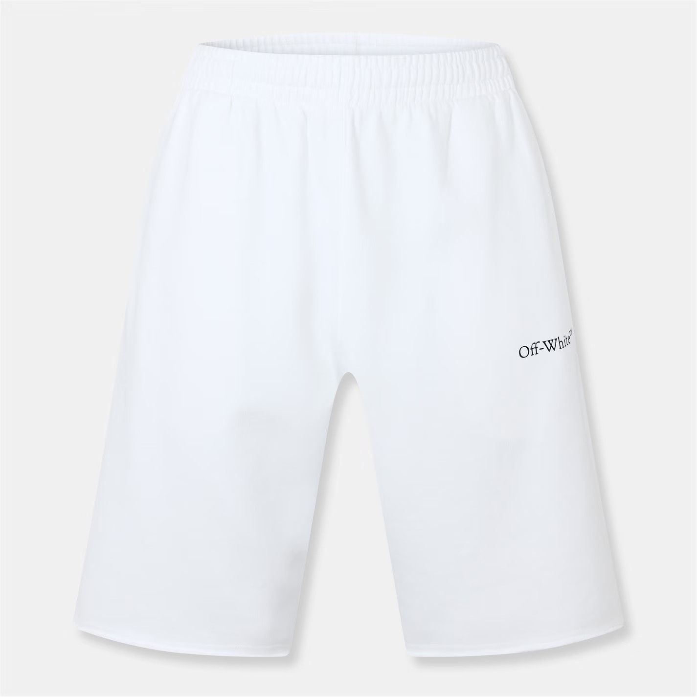 Off-White o1g2r1mq0326 Fleece Shorts in White Size US 26 / EU 42 - 1 Thumbnail