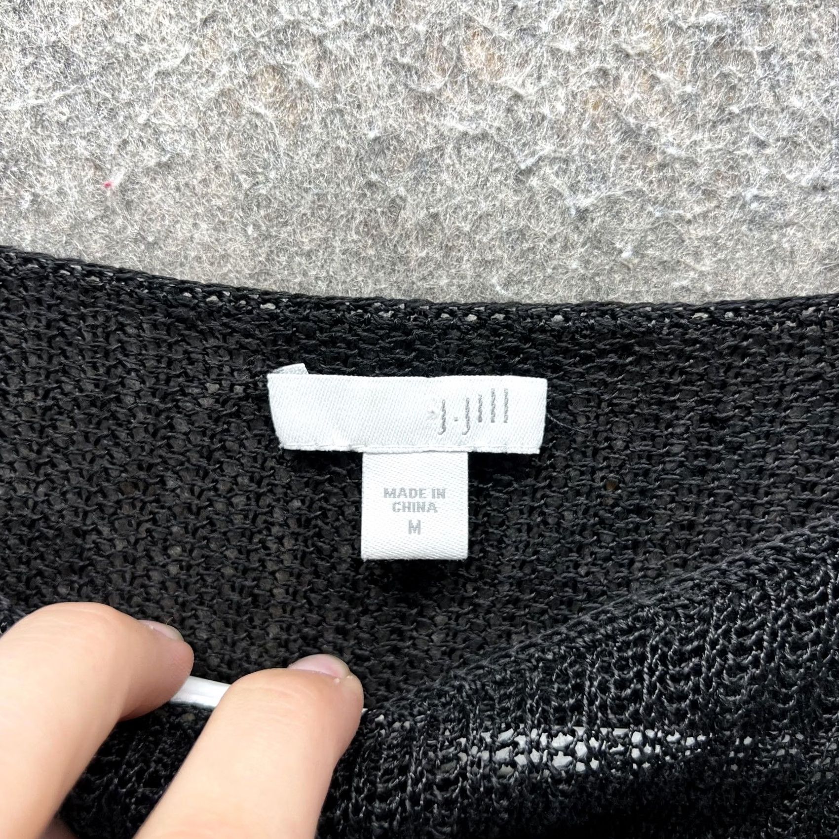 J. Jill J. Jill Sweater Womens Medium Black Knit Boat Neck 3/4 Sleeve Lightweight Pullover Knit Shirt Women’s Sweater Size M / US 6-8 / IT 42-44 - 7 Thumbnail