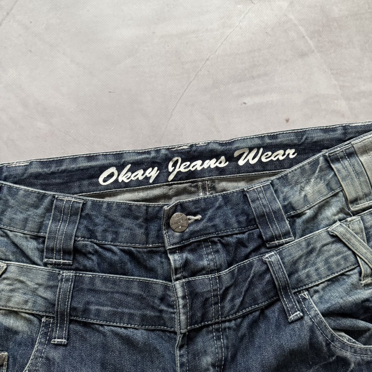 Hysteric Glamour Vintage Double Waist Faded Jeans Hysteric Glamour Vibe Y2K Size US 33 - 12 Thumbnail