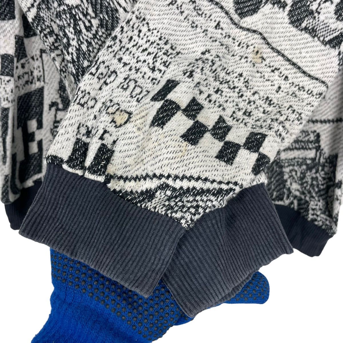 Other 💥S*CITY NEWSPAPER RACING MOTIF PULLOVER SWEATER Size US M / EU 48-50 / 2 - 5 Thumbnail
