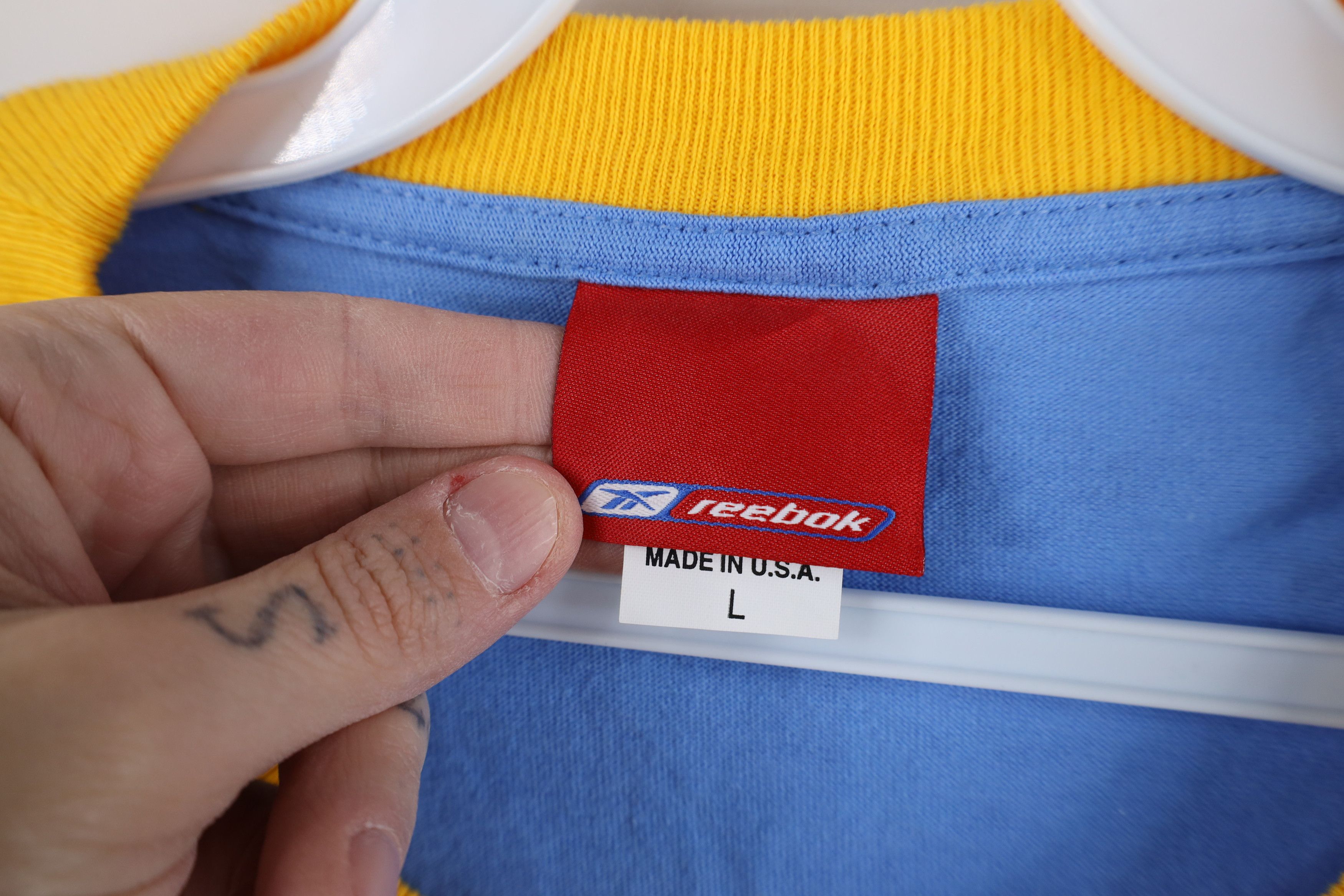 Reebok Vintage 90s Y2K Reebok Chargers Football Ringer T-Shirt Size US L / EU 52-54 / 3 - 10 Thumbnail