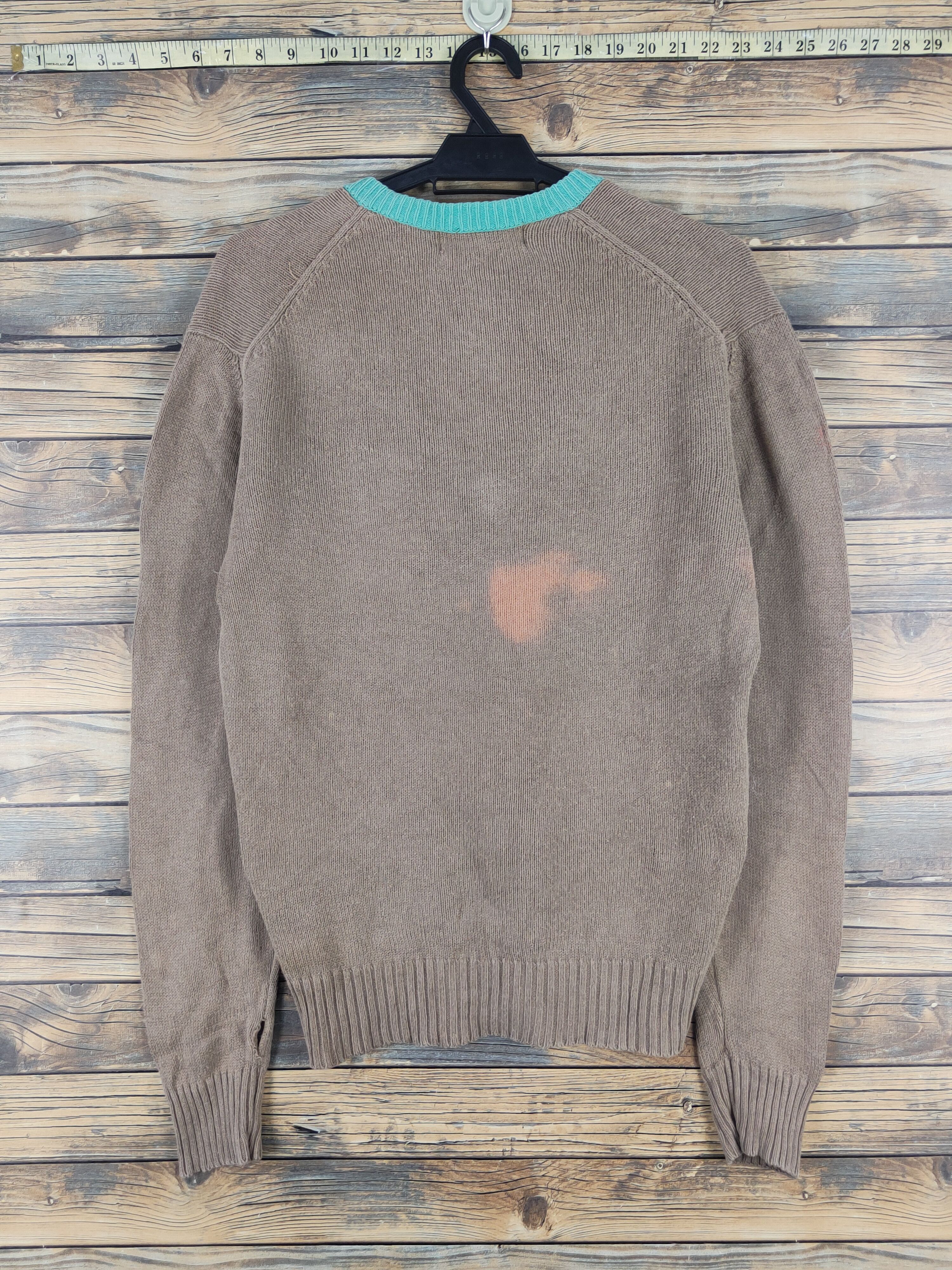 Vintage Crocodile Brown Faded Knitwear Sweatshirts #W1660 Size US L / EU 52-54 / 3 - 8 Thumbnail