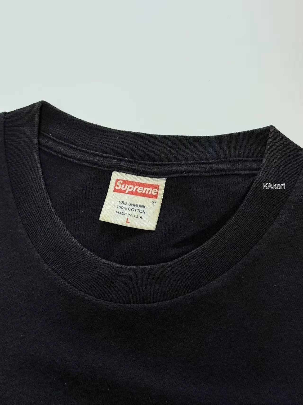 Supreme Black Short-Sleeve Logo Print T-Shirt Size US L / EU 52-54 / 3 - 3 Thumbnail