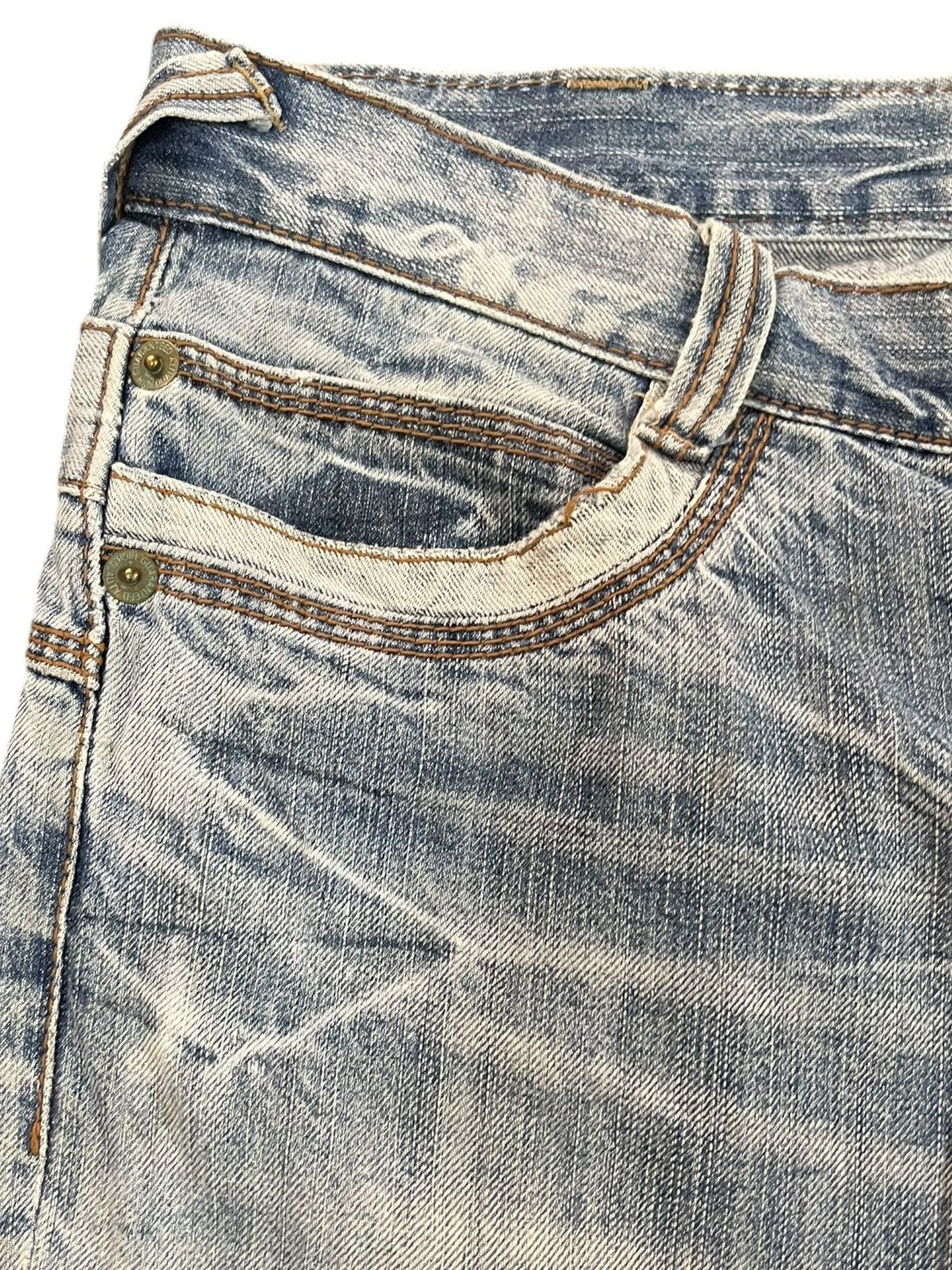 If Six Was Nine Vintage Daily Topics Double Waist Ripped Distressed Denim Size US 36 / EU 52 - 6 Thumbnail