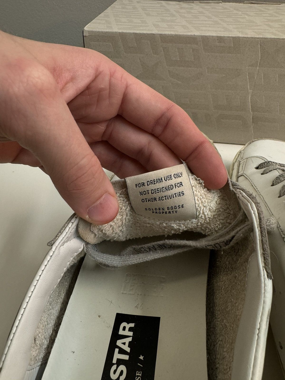 Golden Goose Men's golden goose super-star sneaker Size US 13 / EU 46 - 6 Thumbnail