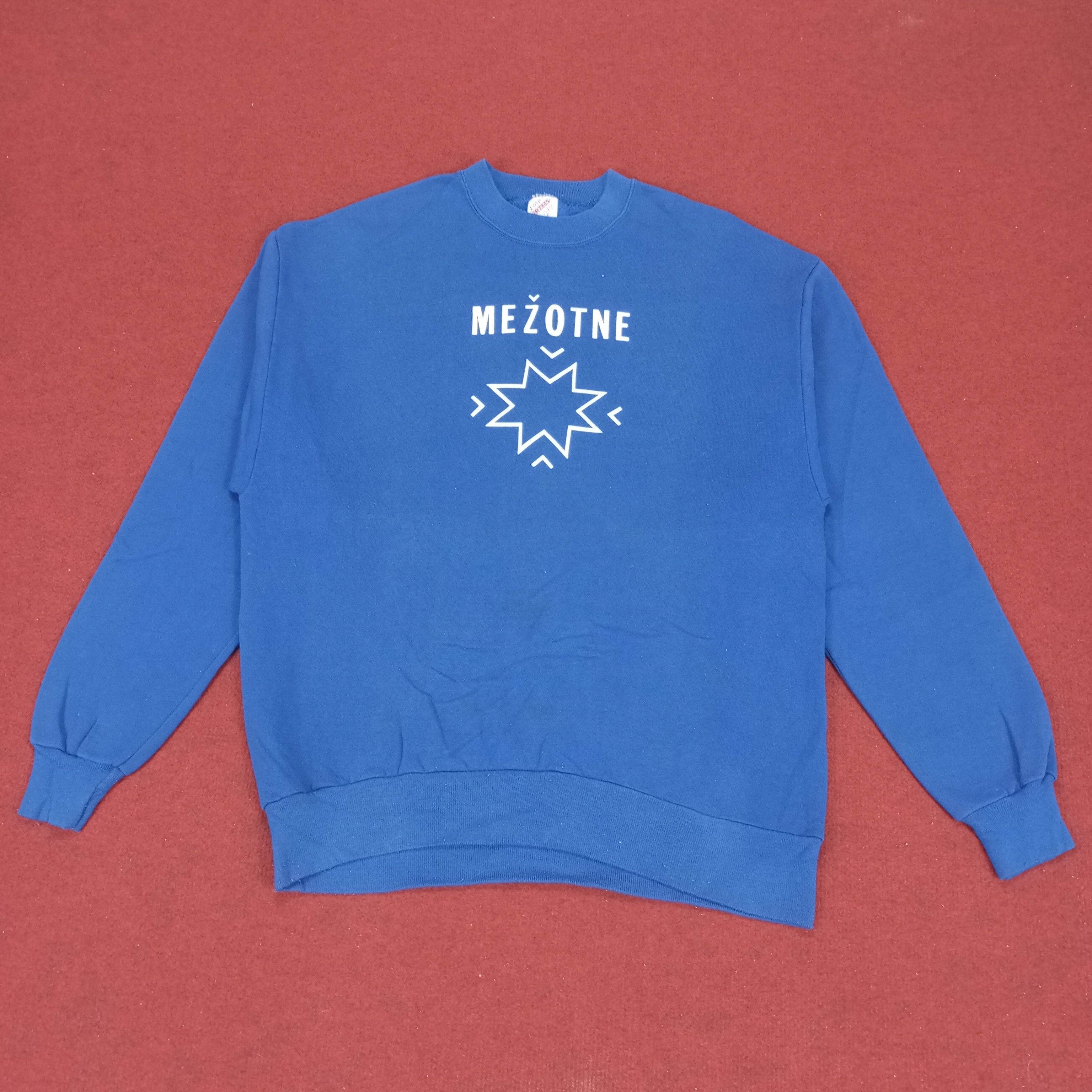 Jerzees × Vintage Mezotne Center Design Vintage Sweatshirt Size US M / EU 48-50 / 2 - 1 Thumbnail