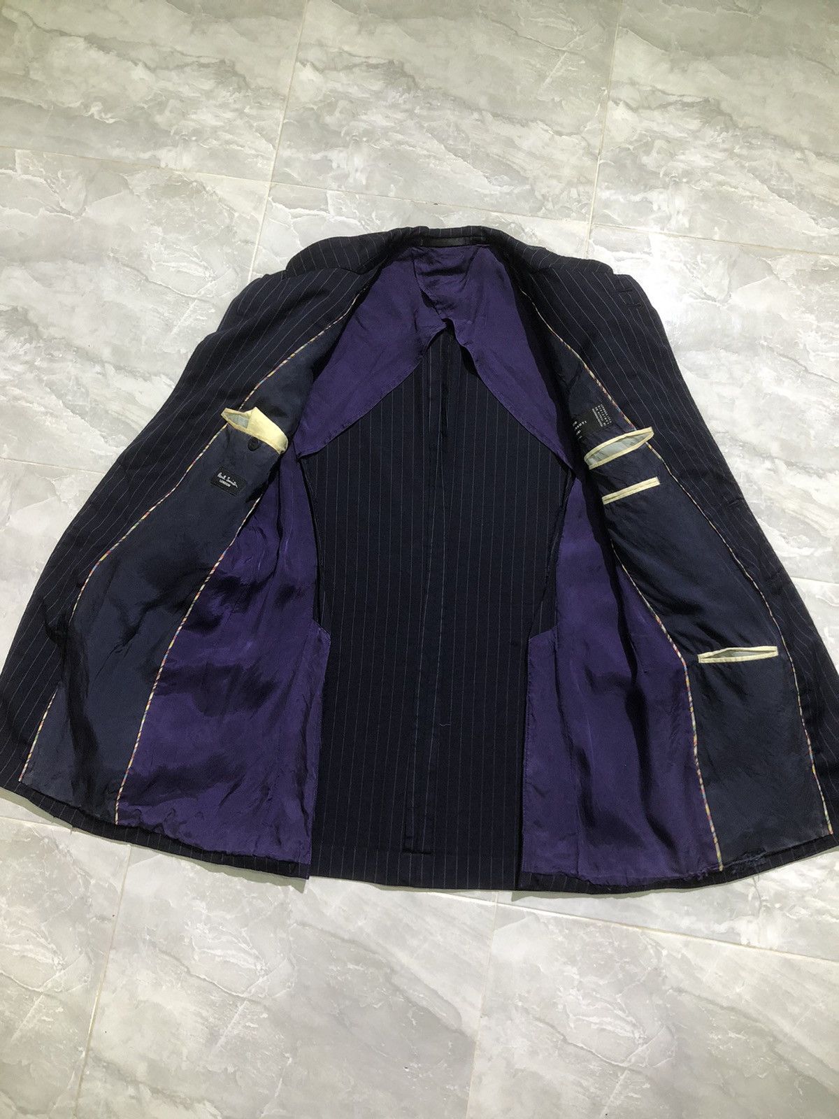 Cerruti 1881 × Paul Smith Paul Smith x Lanificio Cerruti stripe blazer single breasted Size 38R - 7 Thumbnail