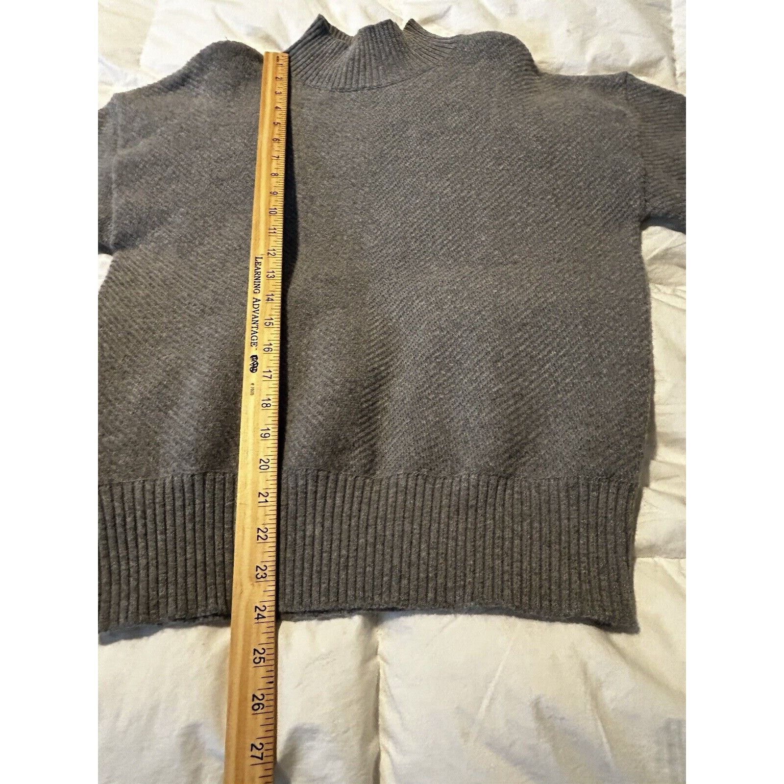 Magaschoni Magaschoni Wool Blend Mock Turtleneck Size Medium Gray Size M / US 6-8 / IT 42-44 - 6 Thumbnail