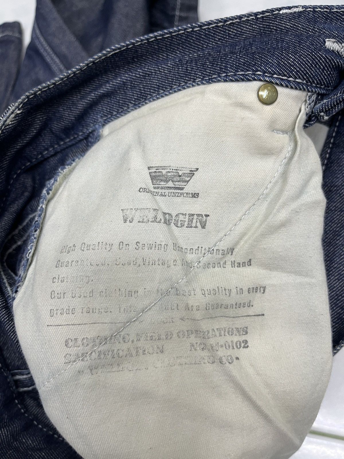 Japanese Brand 🔥🔥🔥STEALS WELDGIN DOUBLE KNEE DENIM Size US 28 / EU 44 - 8 Thumbnail