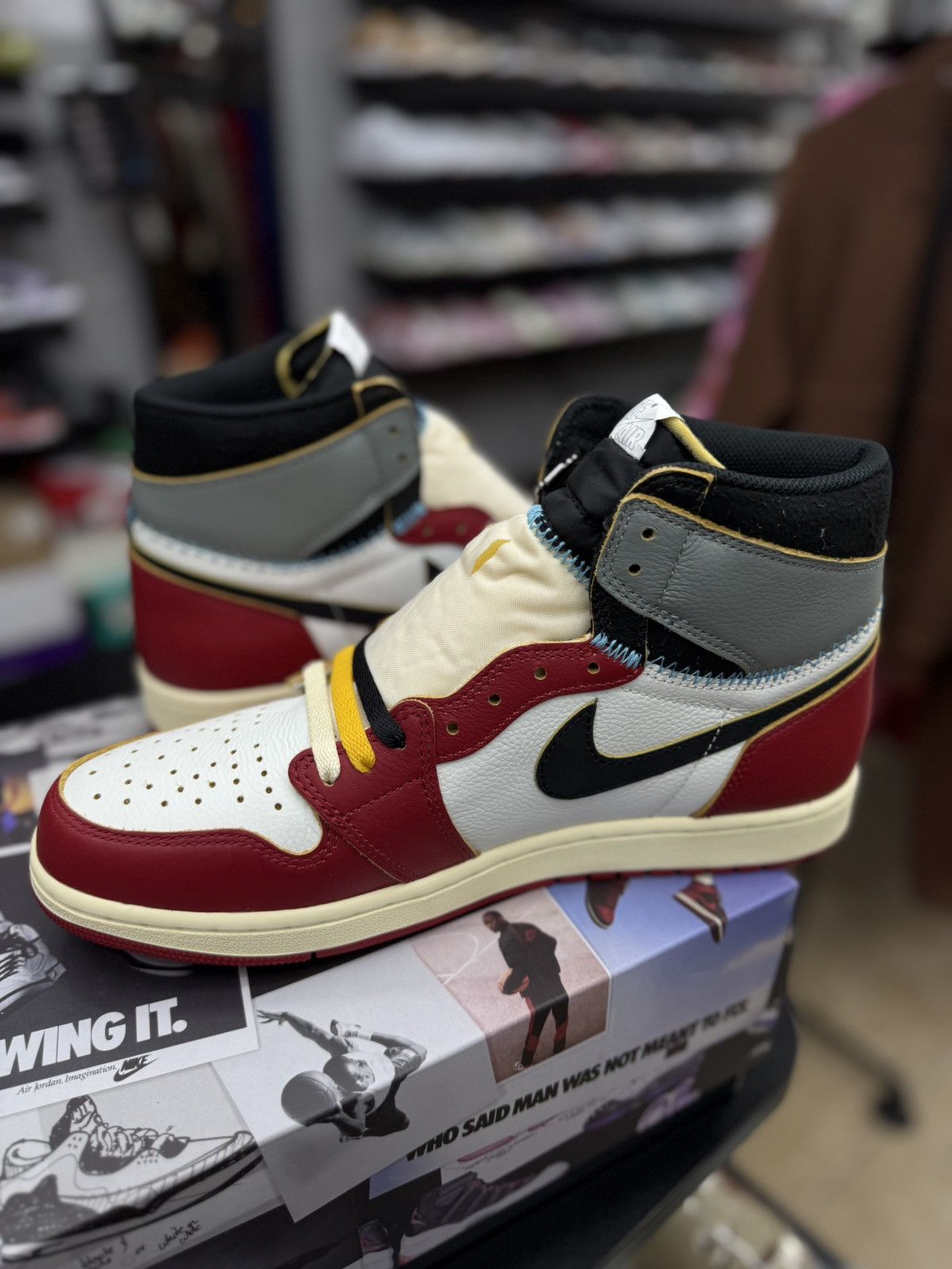 Jordan Brand × Nike Nike Jordan 1 Union (HV8563-600) Size 11.5 (NEW) Size US 11.5 / EU 44-45 - 9 Thumbnail