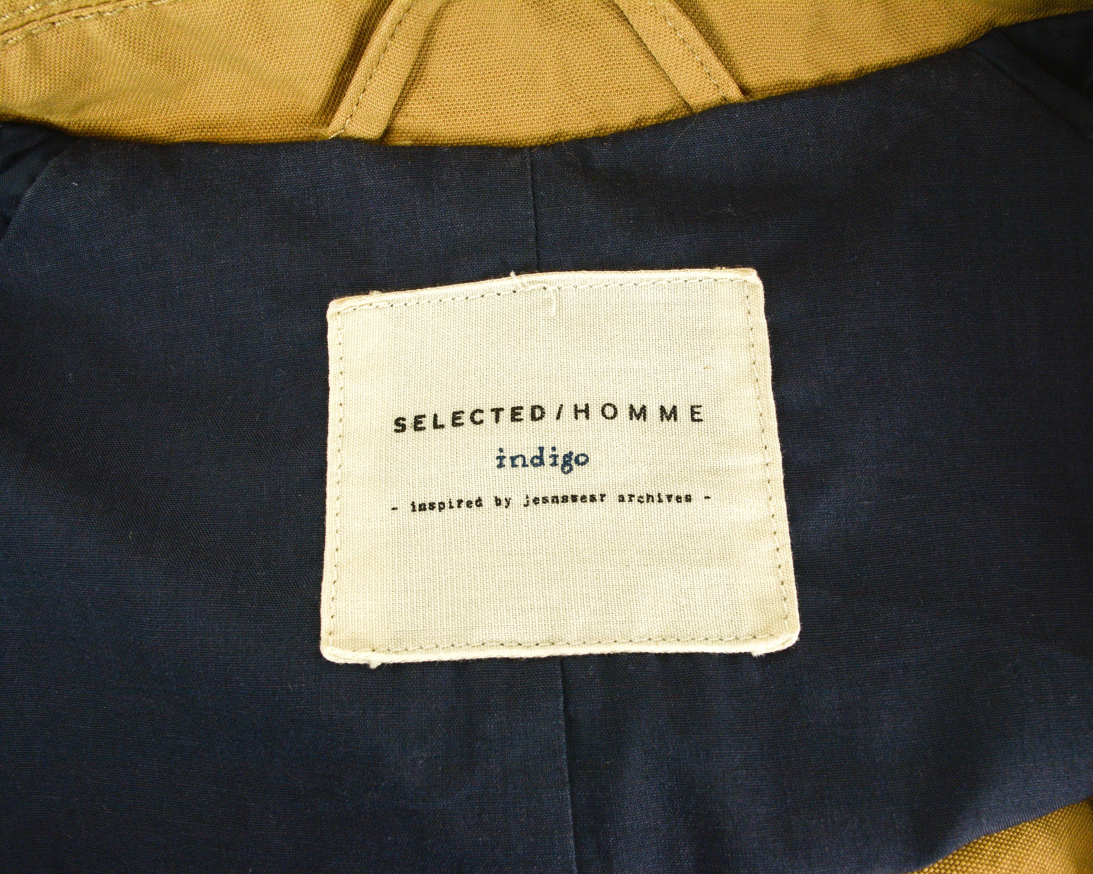 Selected Homme Indigo Shxparis coat M Men Rain trench mac jacket formal 40 Size US M / EU 48-50 / 2 - 6 Thumbnail