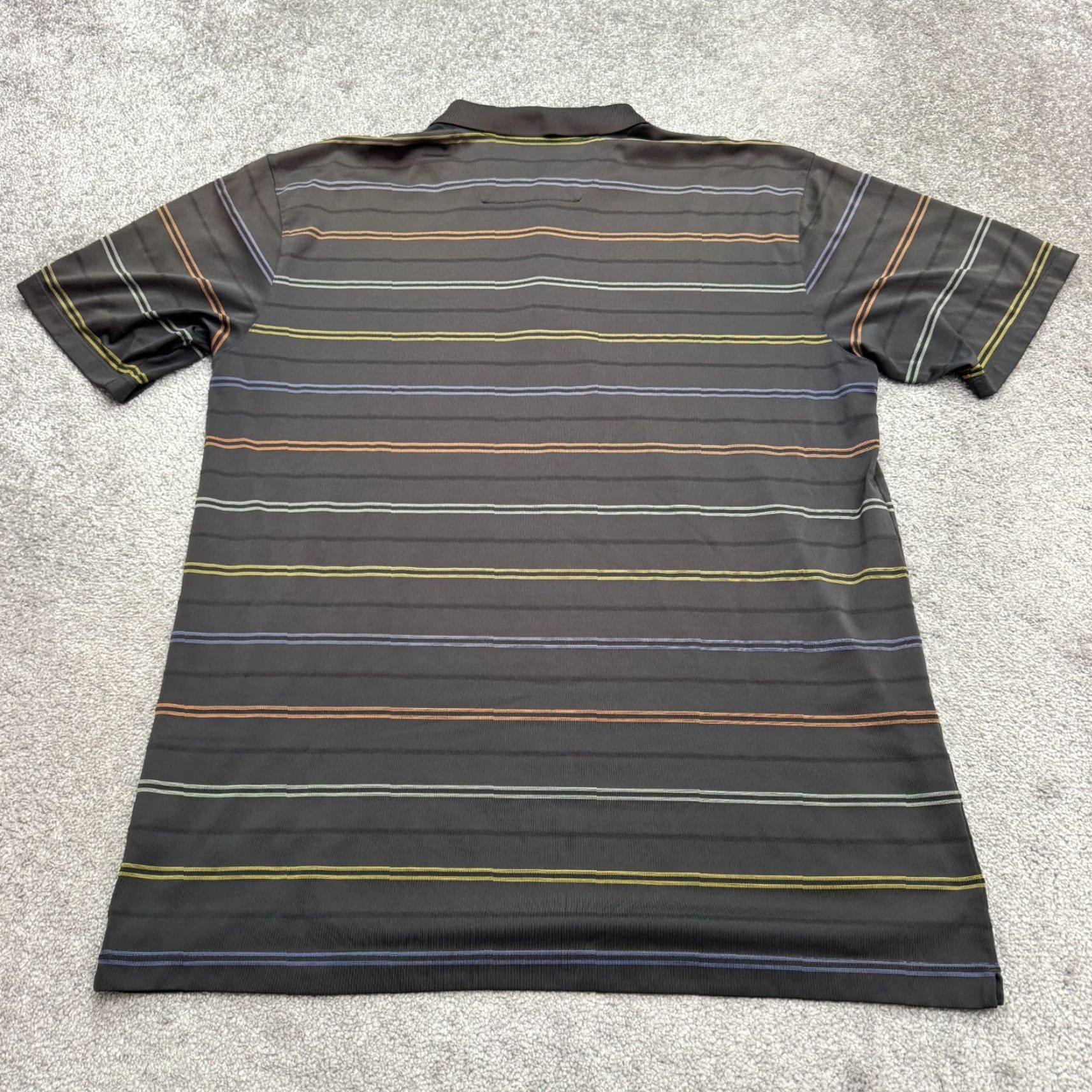Nike Nike Golf Polo Shirt Mens XXL Gray Striped Short Sleeve Performance Polo Size US XXL / EU 58 / 5 - 2 Thumbnail