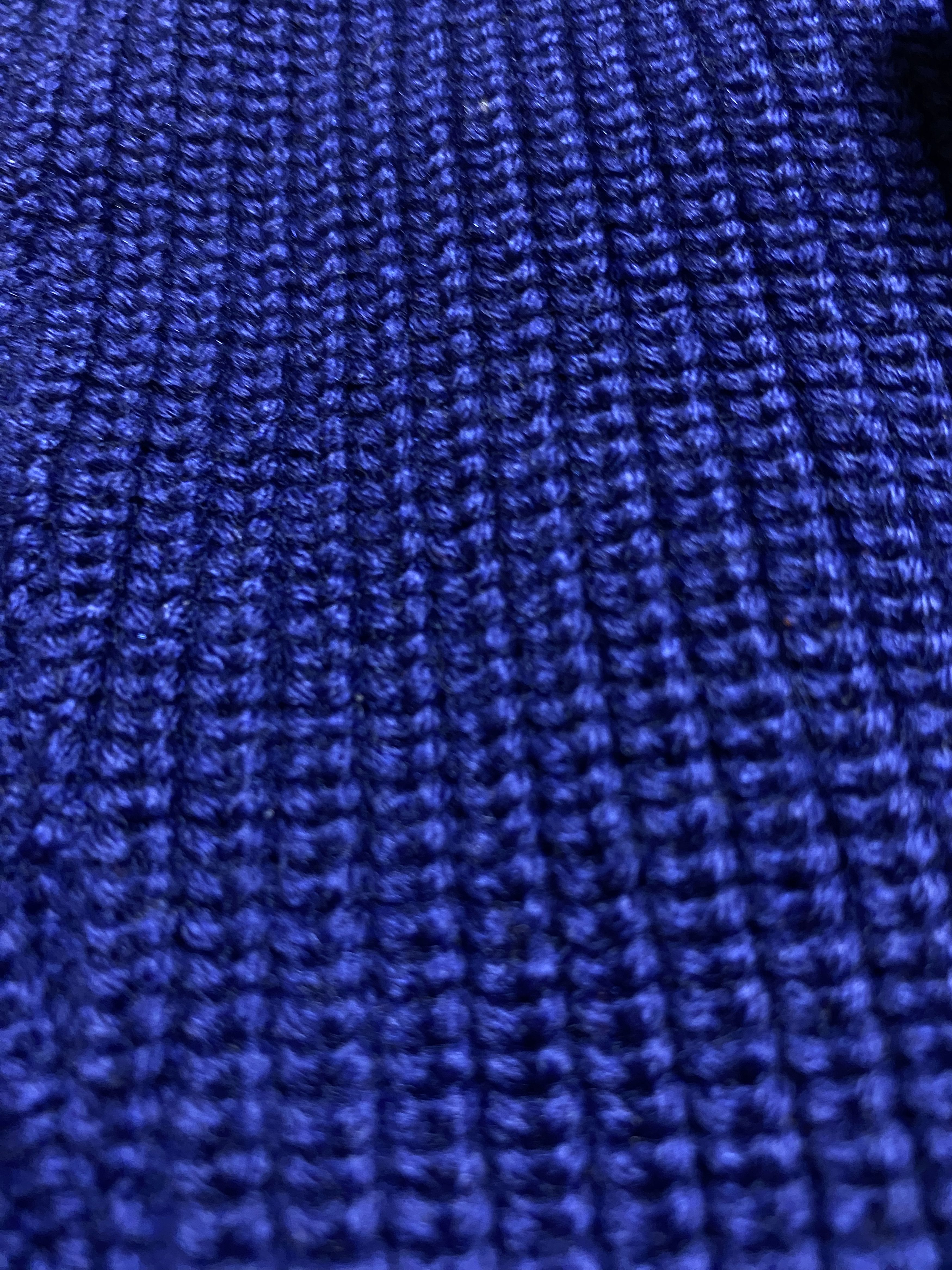 Comme des Garcons × Designer Comme Des Garcons CDG navy wool knitted sweater luxury Size US XL / EU 56 / 4 - 3 Thumbnail