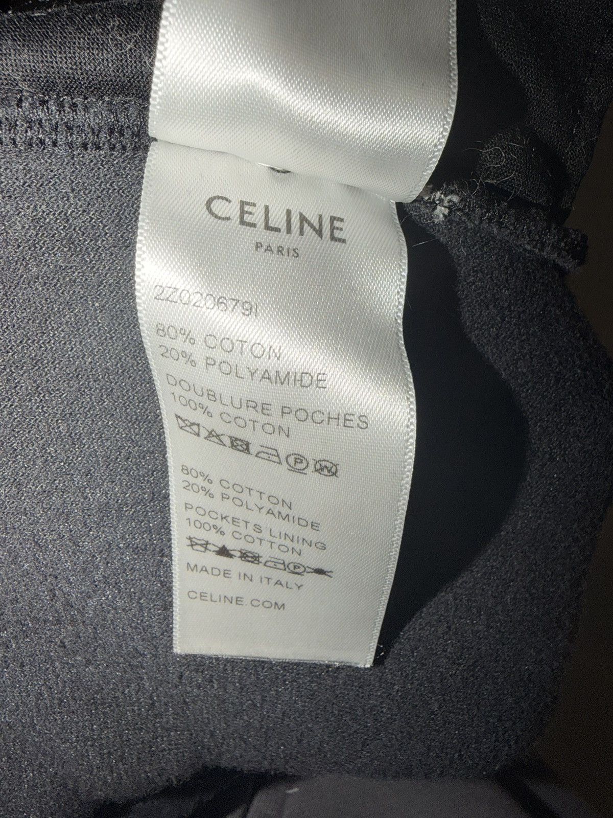 Celine Celine Velour Triomphe logo jersey track pants Size US 36 / EU 52 - 8 Thumbnail