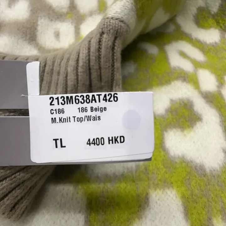 Dior Dior Dior Yellow Leopard Pattern High Neck Sweater 0079-25 Size US L / EU 52-54 / 3 - 5 Thumbnail
