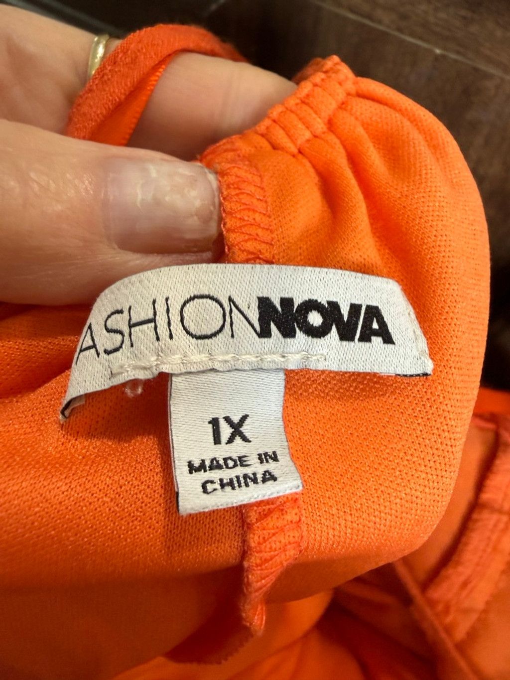 Fashion Nova Women's Fashion Nova Orange Crochet Halter Wide Leg Jumpsuit Size 34" / US 12 / IT 48 - 7 Thumbnail