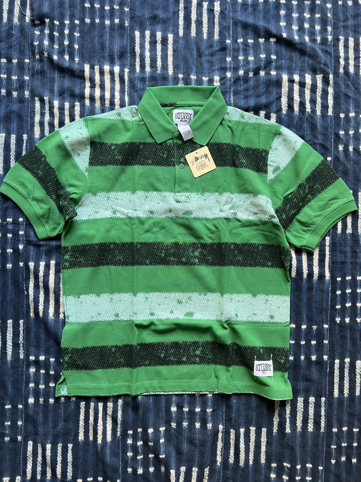 Stussy Stussy 08ss Jacquard Paisely Polo Tee Size US M / EU 48-50 / 2 - 1 Thumbnail