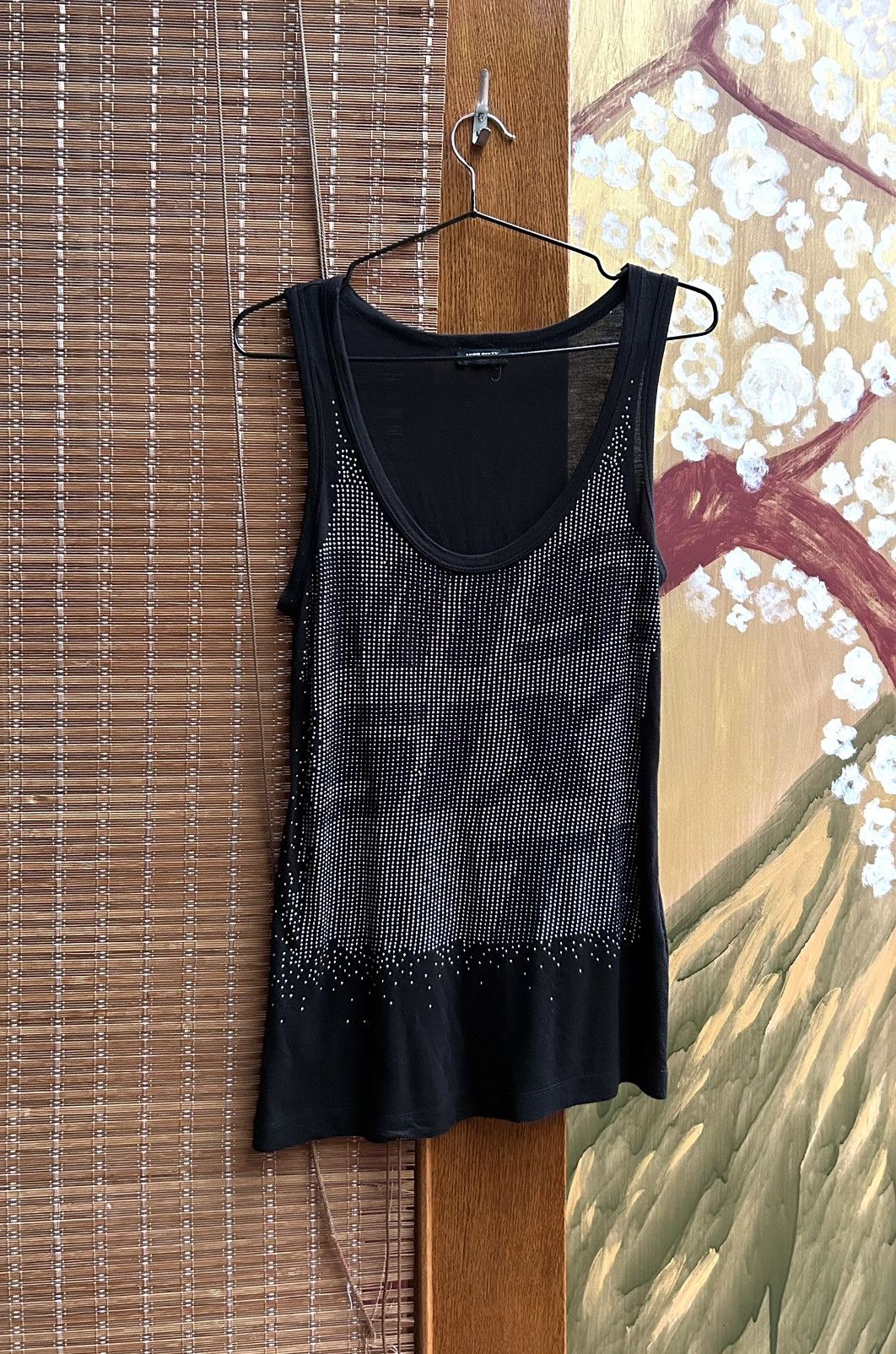 Miss Sixty Vintage Y2K Miss Sixty Black Rhinestone Studded Tank Top Size S / US 4 / IT 40 - 1 Thumbnail