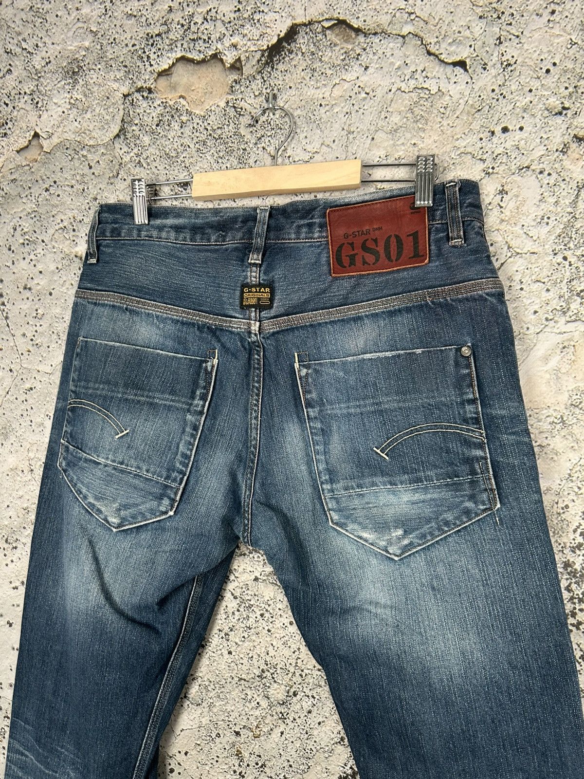 G-Star Vintage G-Star Raw GS01 Blue Denim Pants Baggy Streetwear Size US 33 - 7 Thumbnail