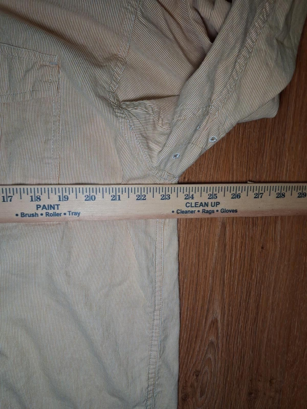 John Deere John Deere Pearl Snap Shirt Mens XXL Orange Striped Cotton Size US XXL / EU 58 / 5 - 7 Thumbnail