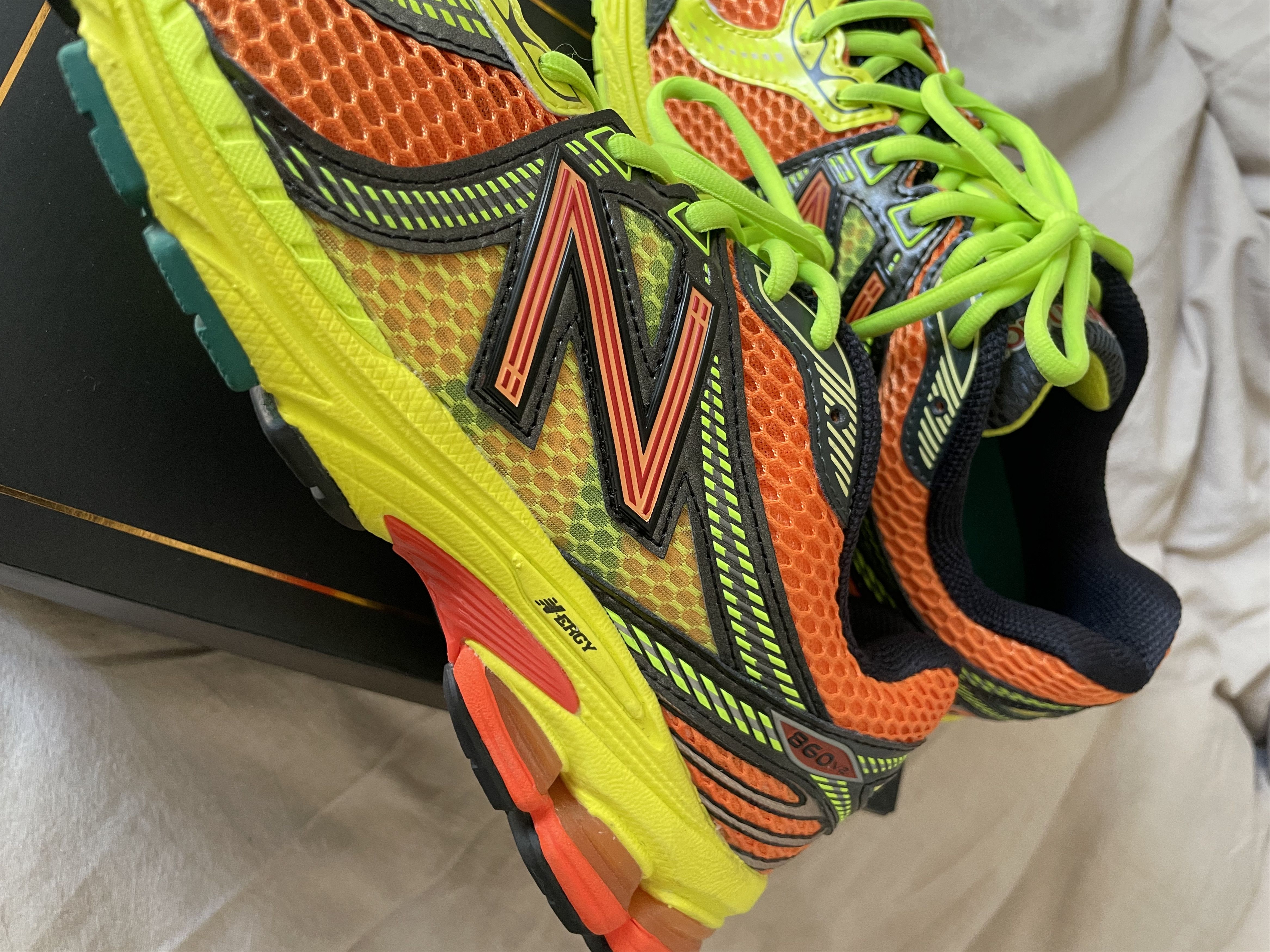 Aime Leon Dore × New Balance Aime Leon Dore Orange New Balance 860v2 Size US 9 / EU 42 - 4 Thumbnail