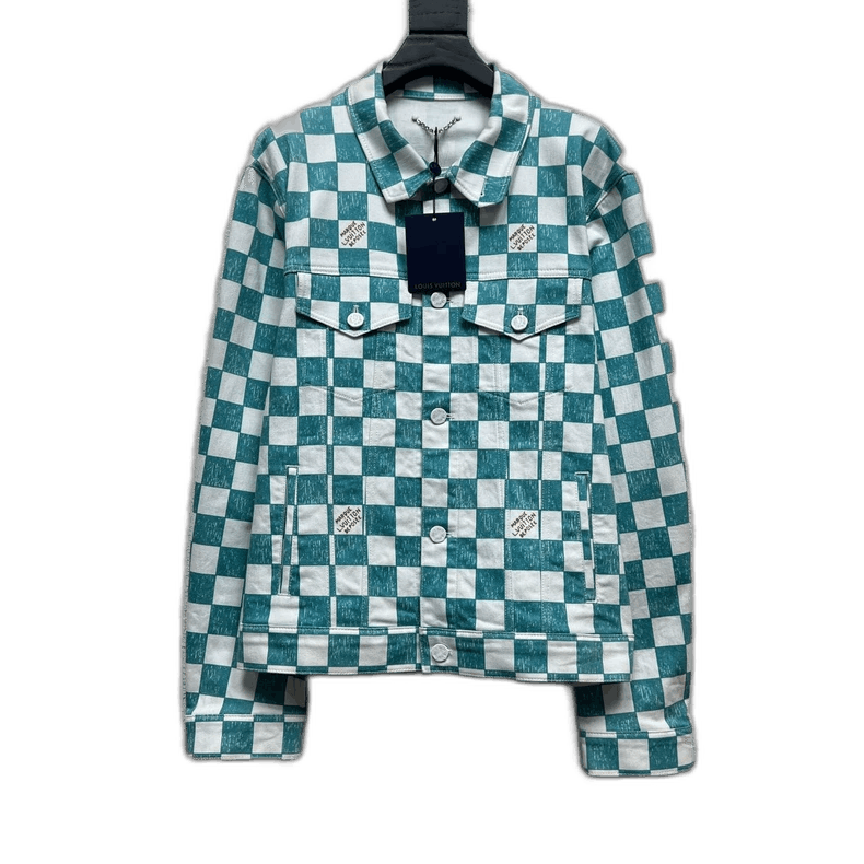Louis Vuitton Louis Vuitton Checkerboard Denim Jacket - dmc Size M / US 6-8 / IT 42-44 - 1 Thumbnail